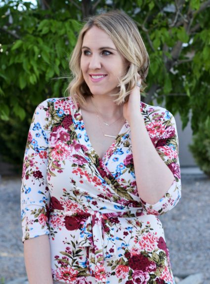 Floral Maxi Dress + Giveaway to Pink Blush