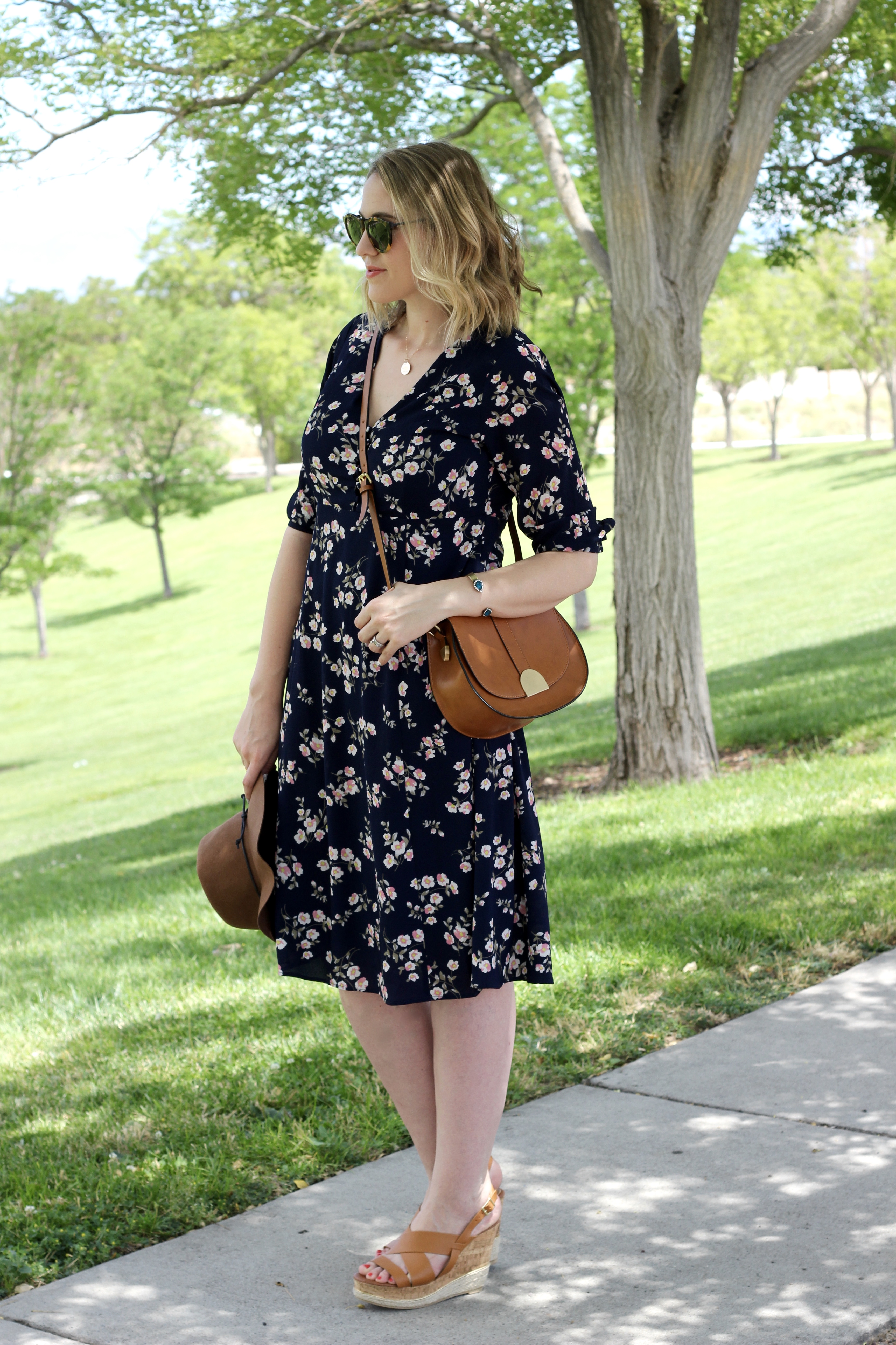 print midi dress for tall women 