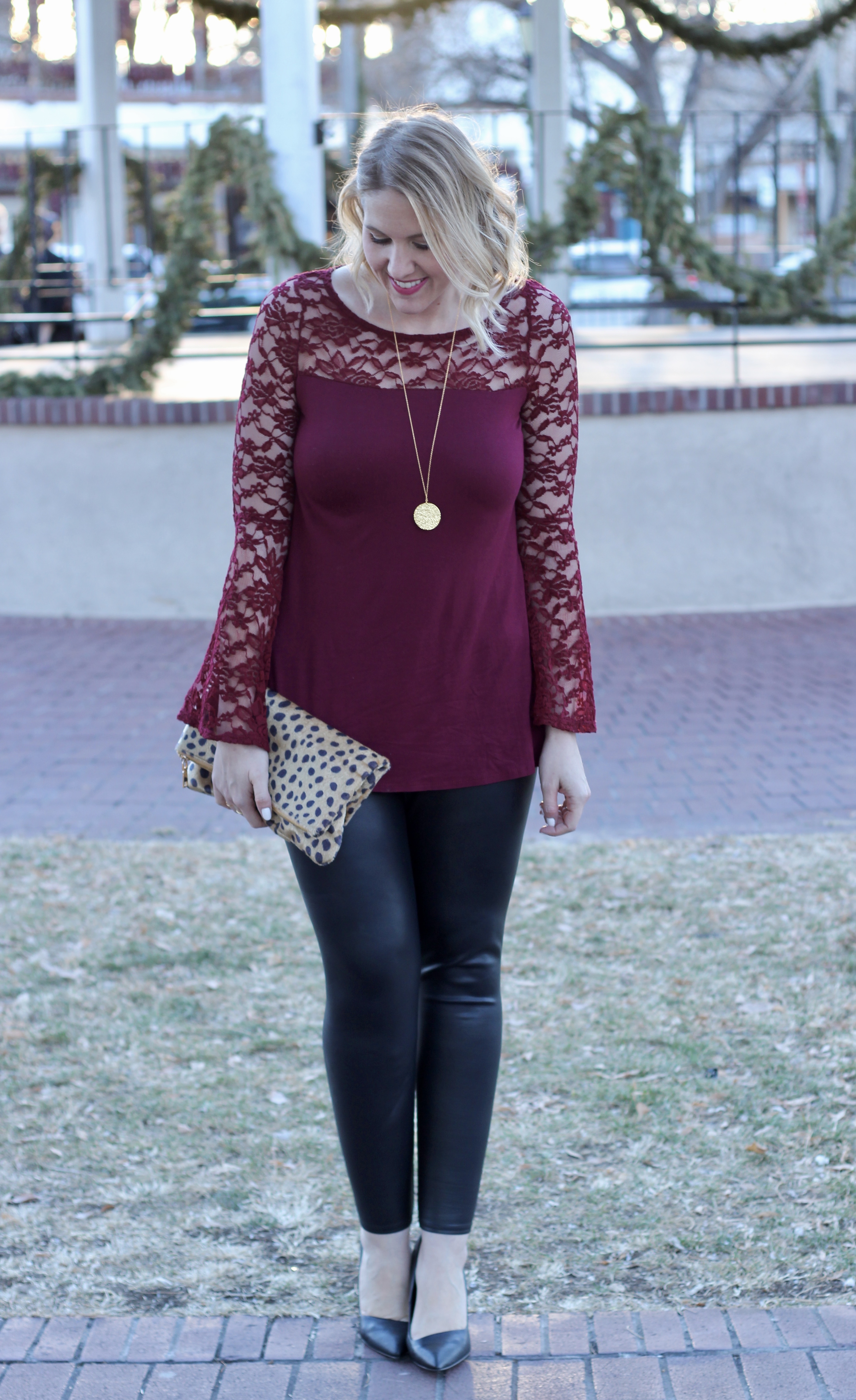 lace bell sleeves holidays