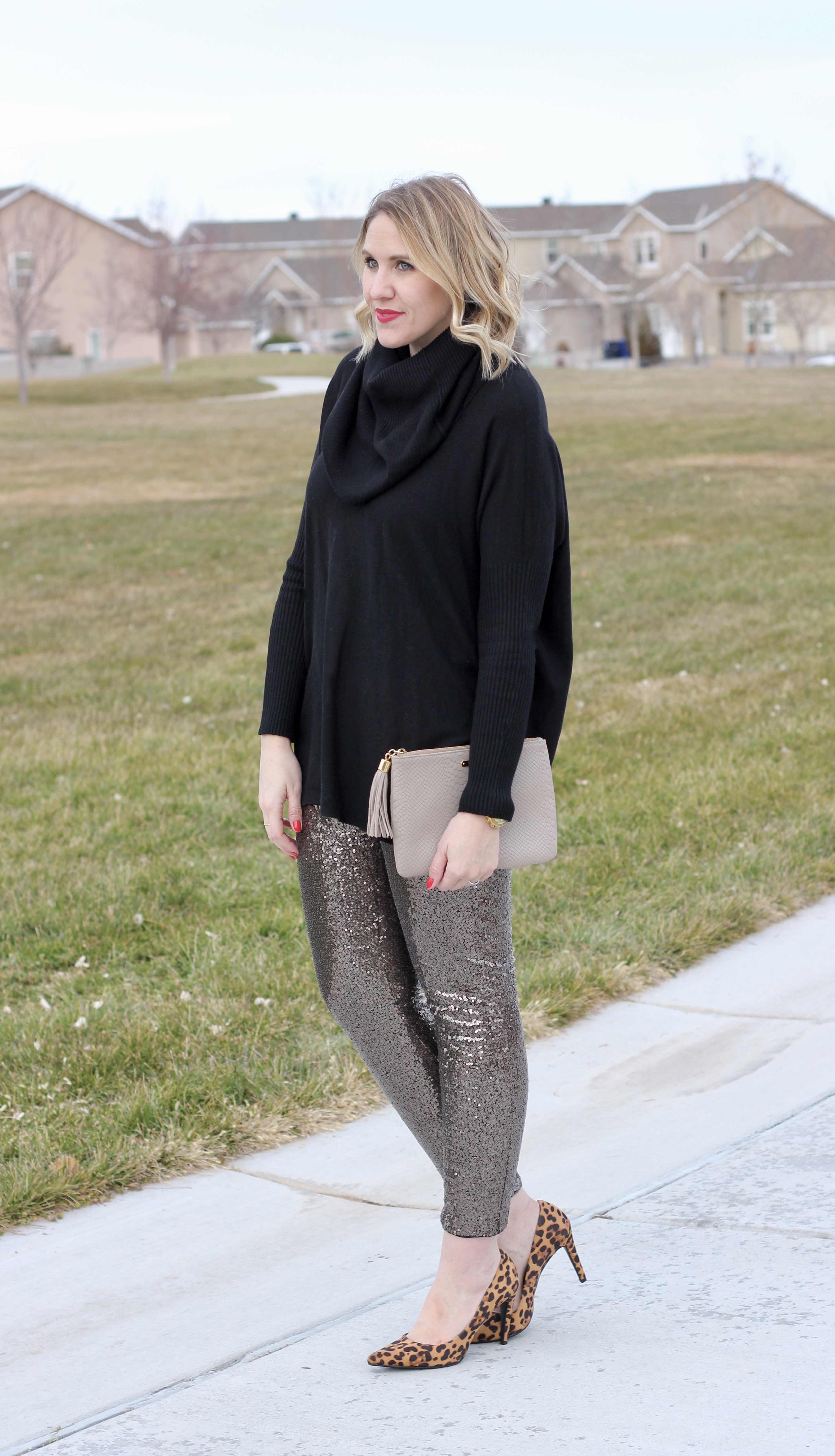 DIY Sewing Sequin Pants Legging Idea Style Outfit