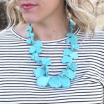 Baublebar turquoise seaglass bib necklace