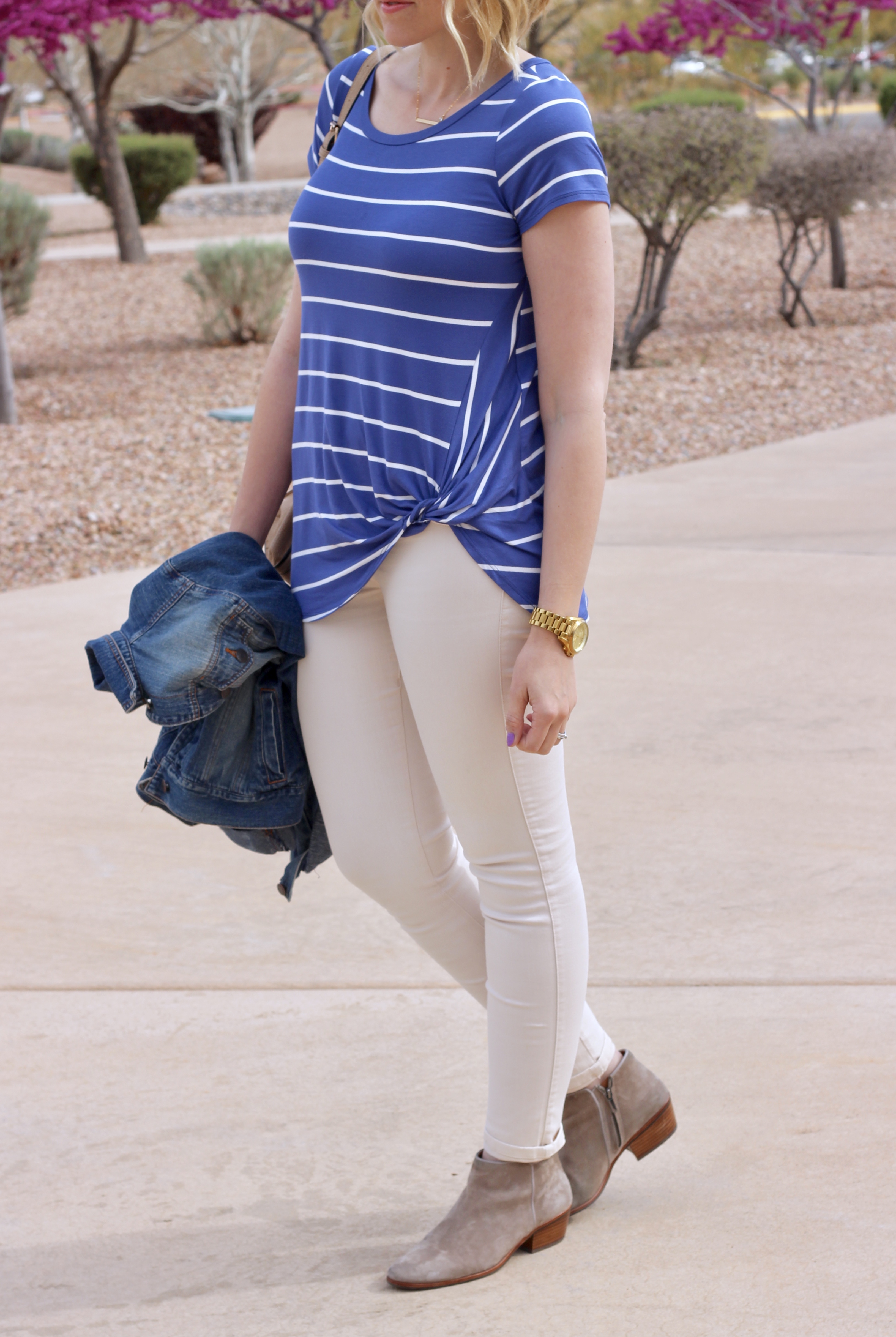 the perfect striped t-shirt from pink blush