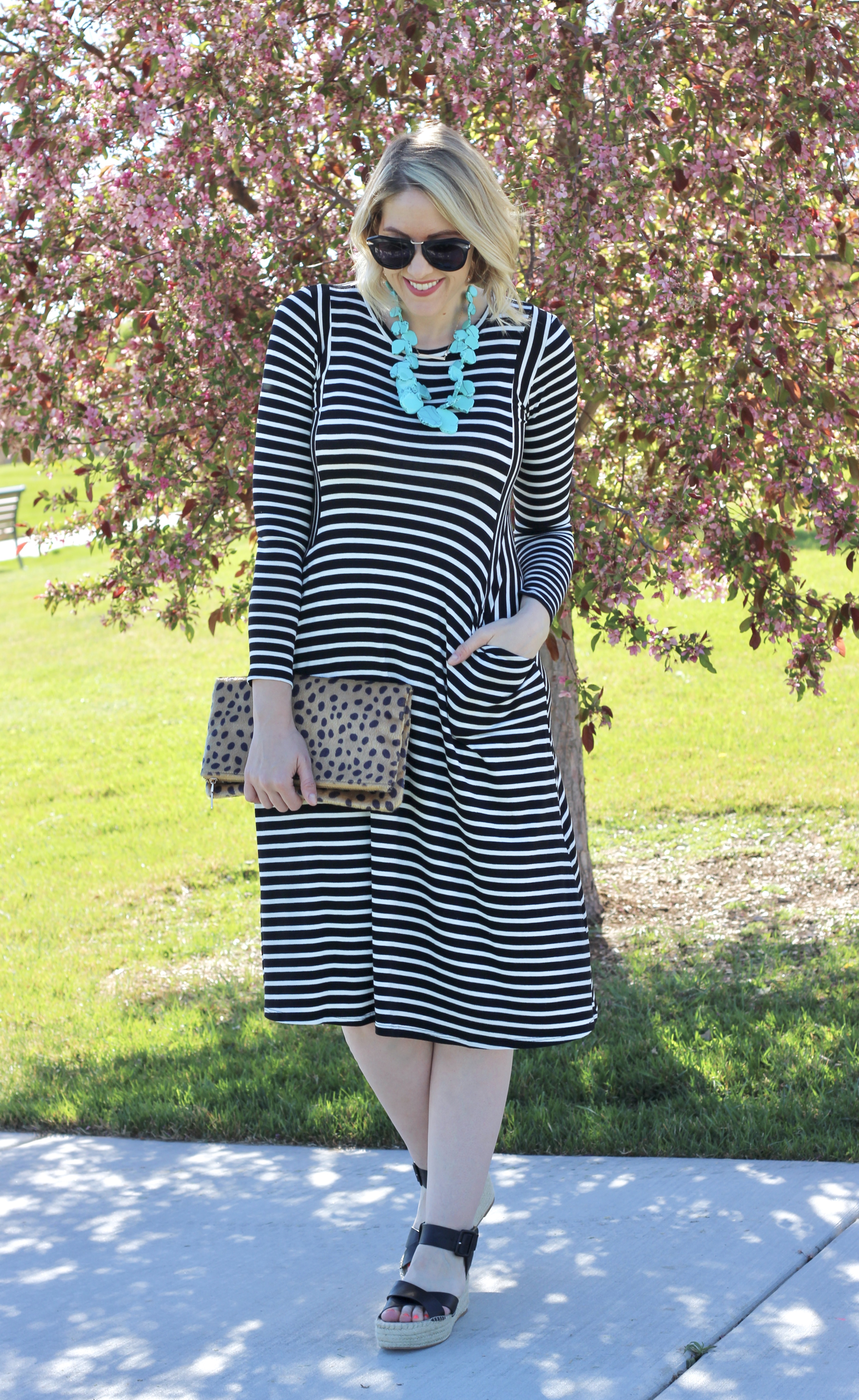 striped-midi-dress