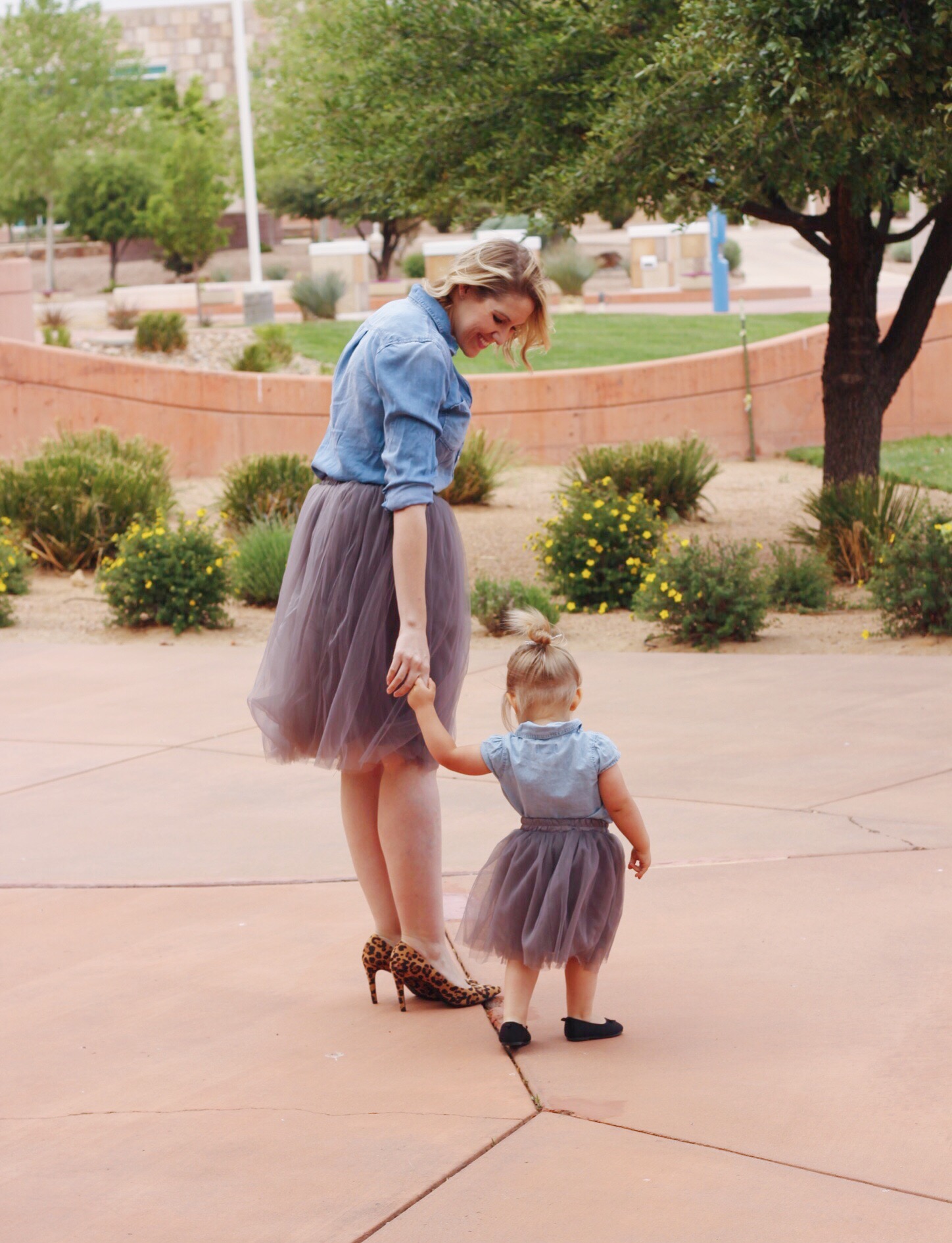 mommy and me tulle skirt outfit