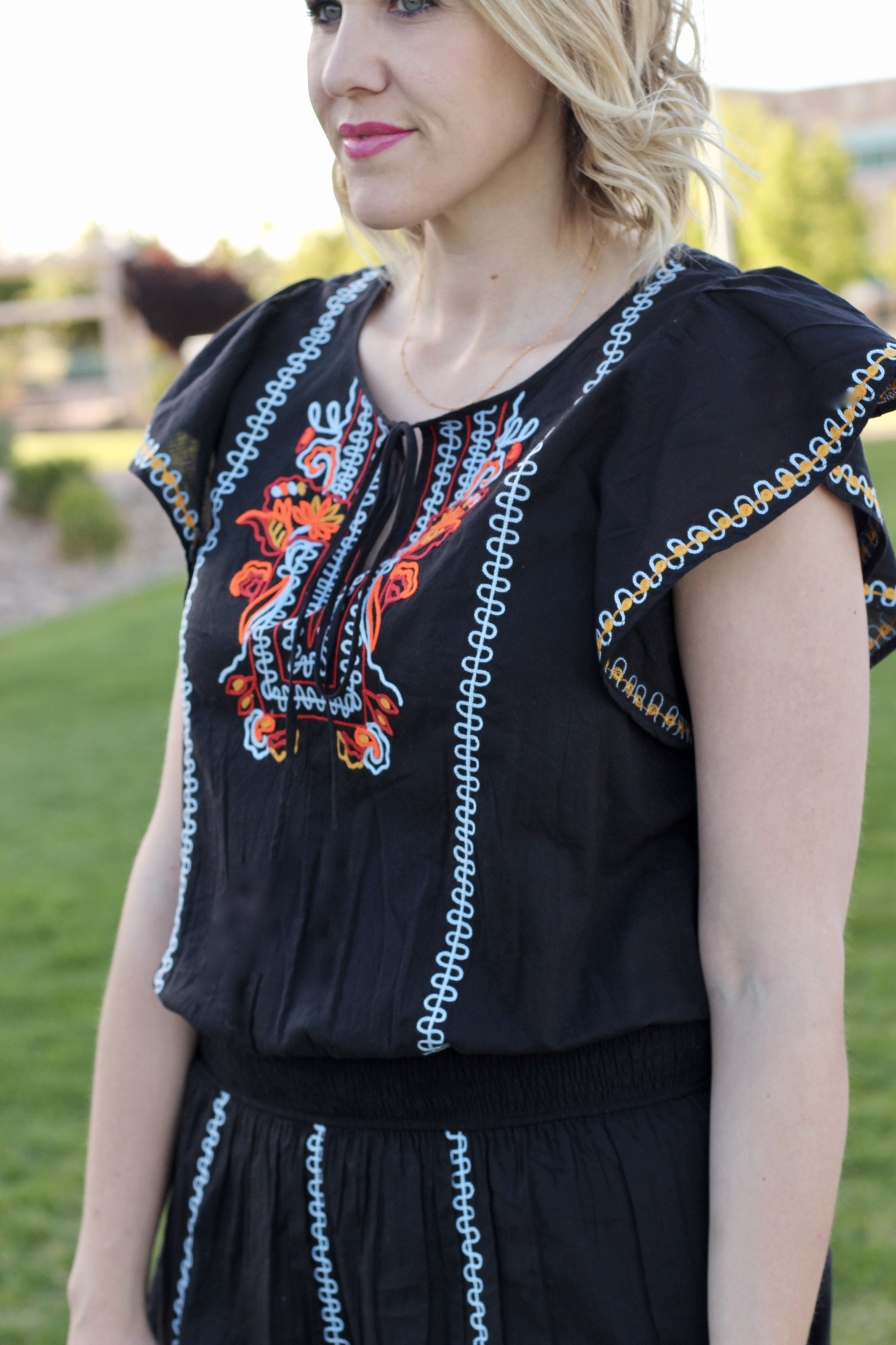 eShakti custom embroidered dress