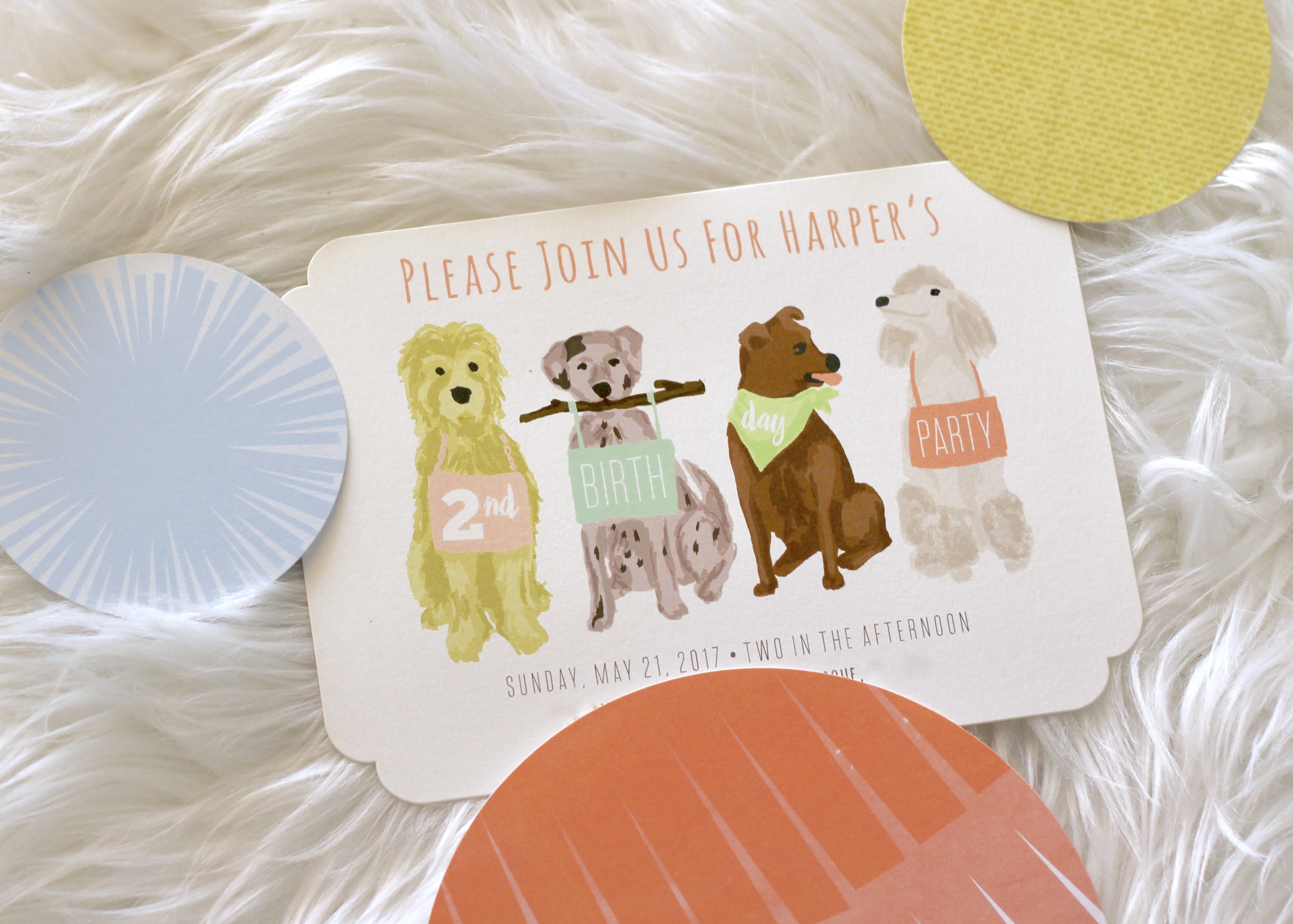 puppy birthday party invitations