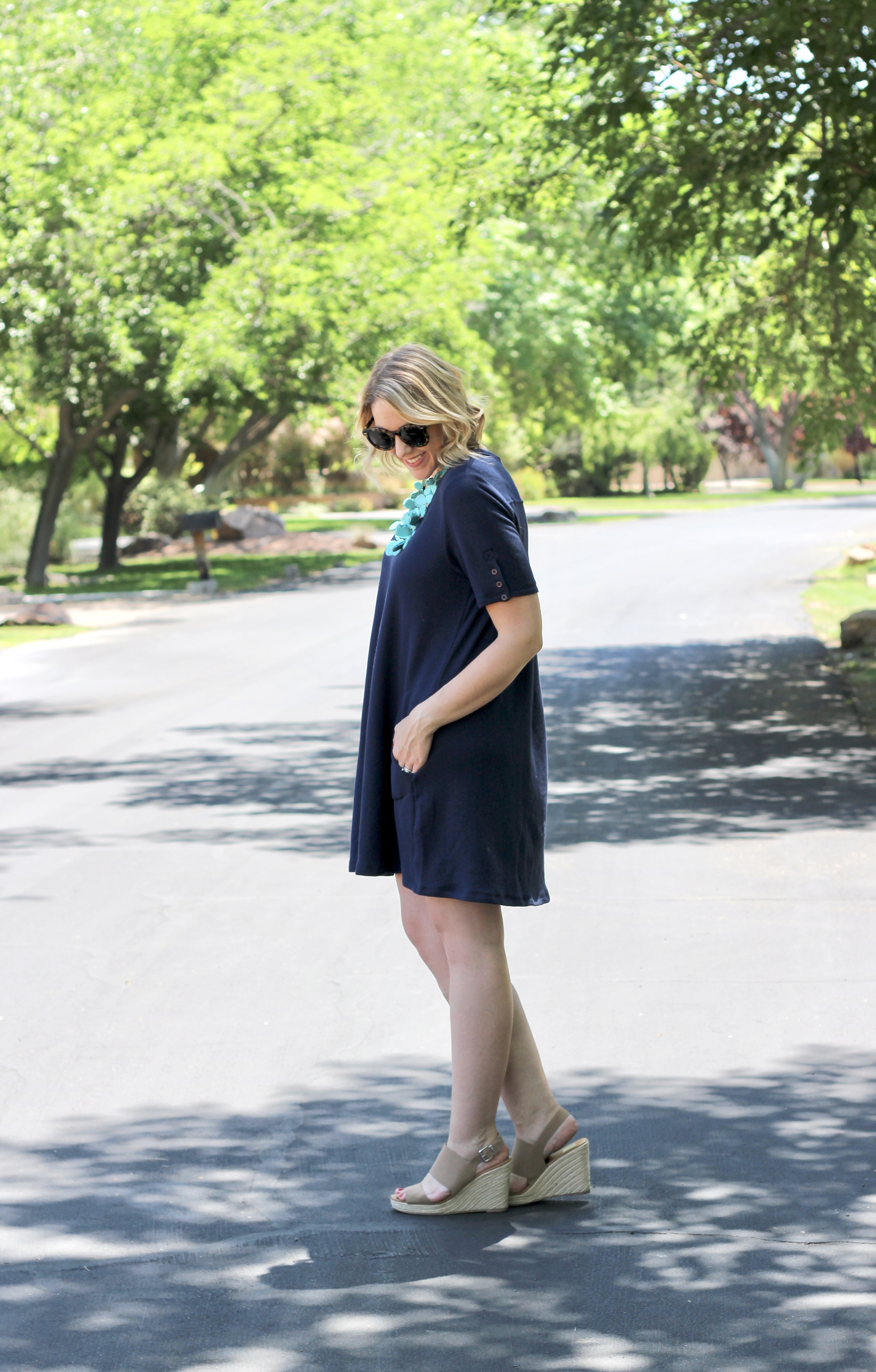 evy's tree heidi dress in navy