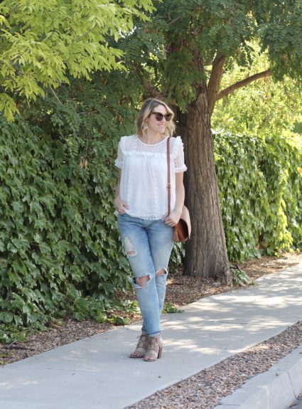 Two Ways to Style Distressed Jeans