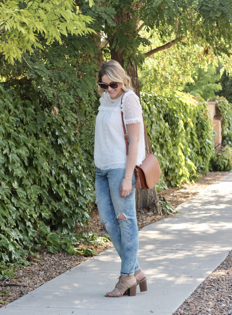 Two Ways to Style Distressed Jeans - Middle of Somewhere