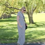 striped maxi dress for tall women