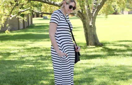 striped maxi dress for tall women