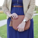 cognac tassel bag for fall