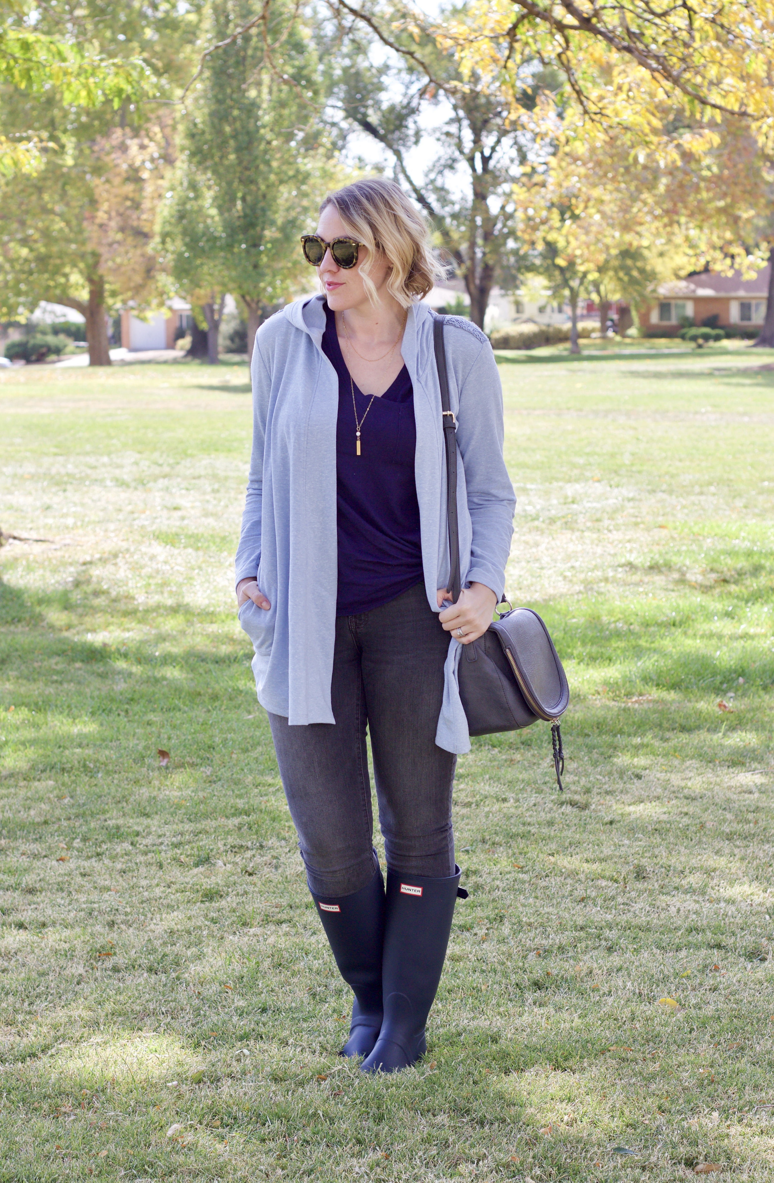 How to Style Hunter Boots For Fall 