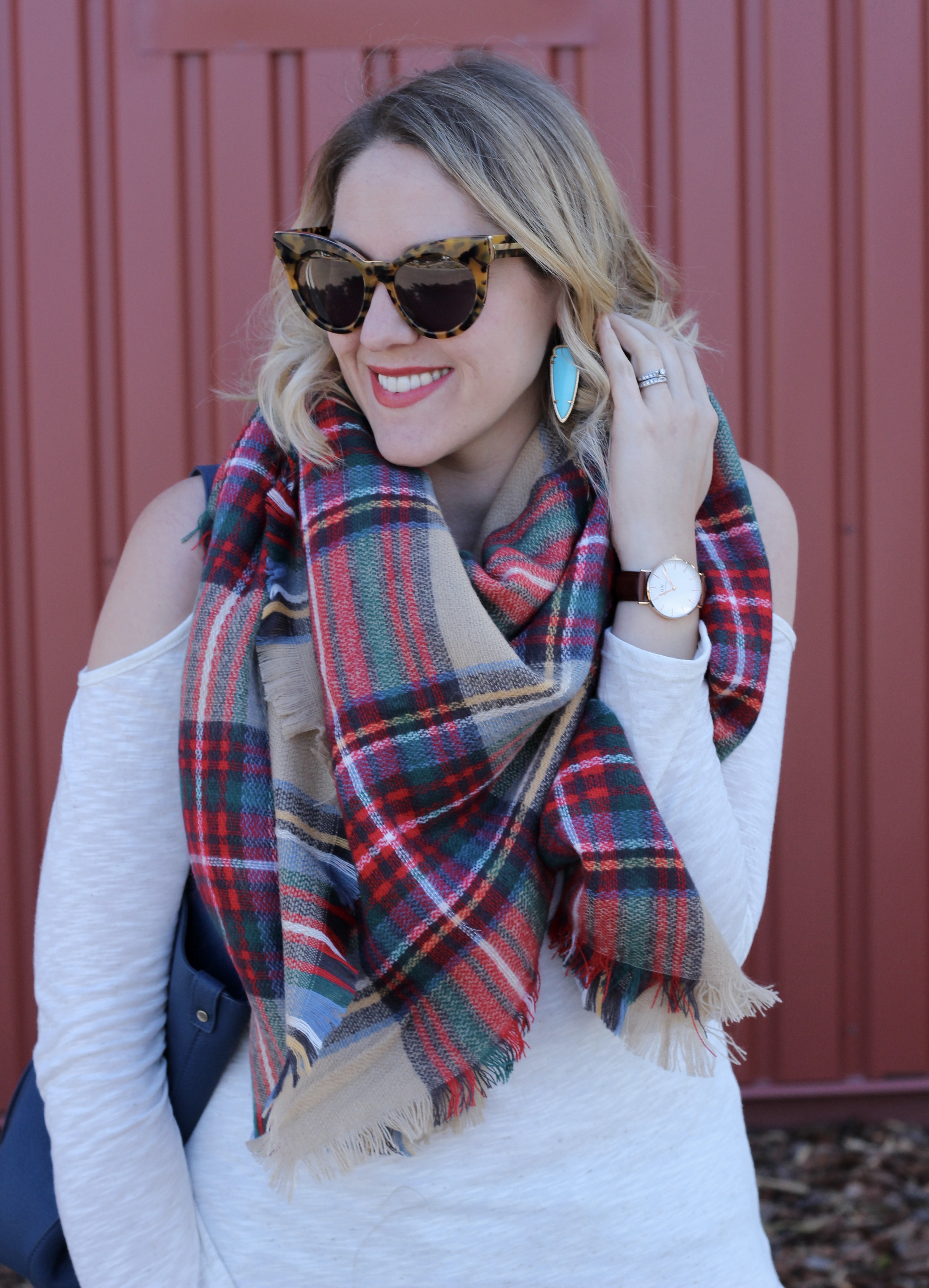 how to wear a blanket scarf 