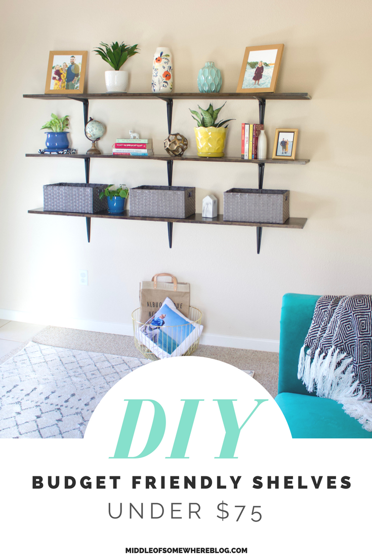 affordable diy shelves #homedecor #shelving #diyshelves