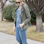 weekly style edit link up hunter boots #momstyle #hunterboots #overalls