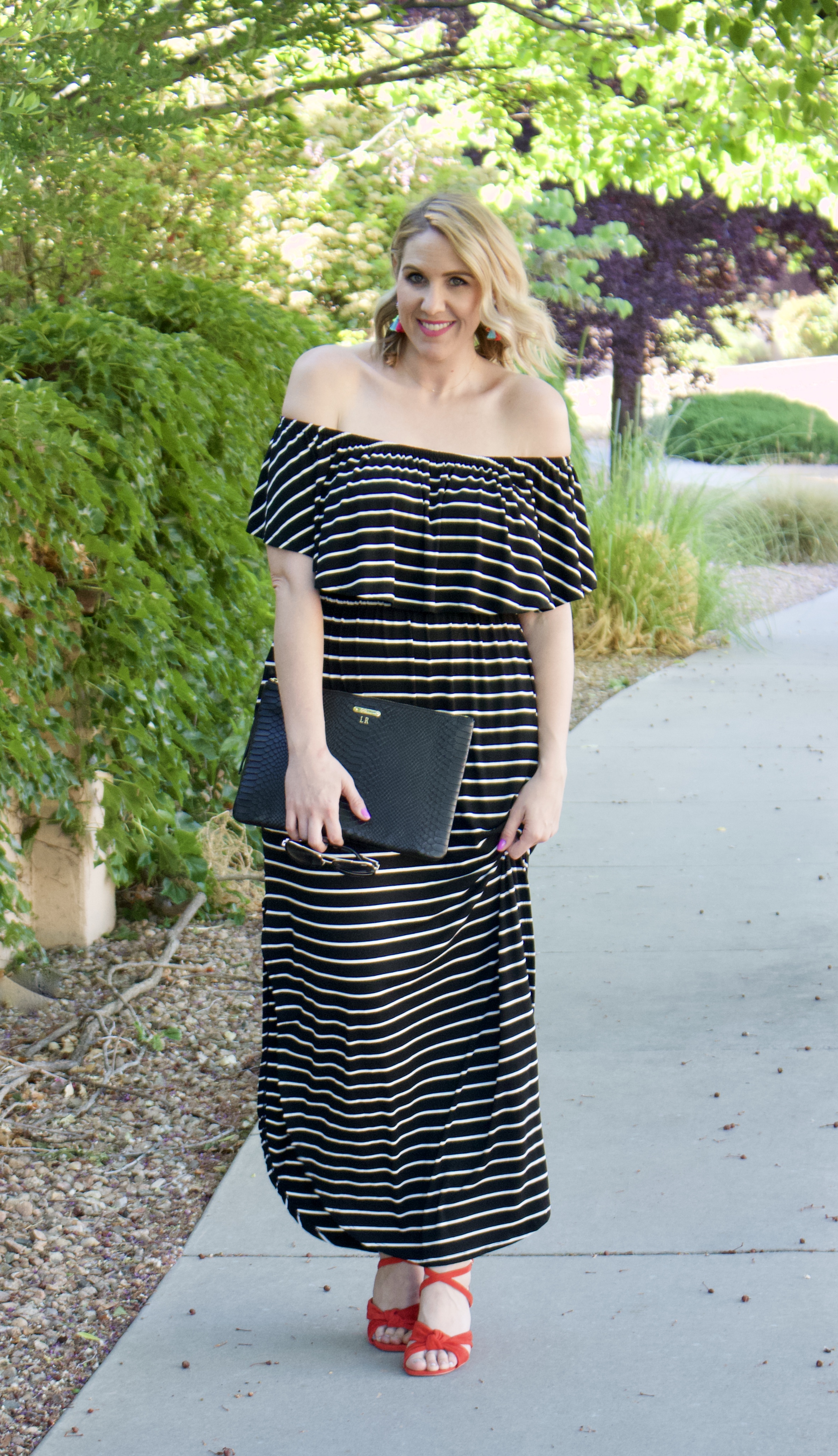 cute maxi dress for summer #summerstyle #fashionbloger #solesociety #giginewyork