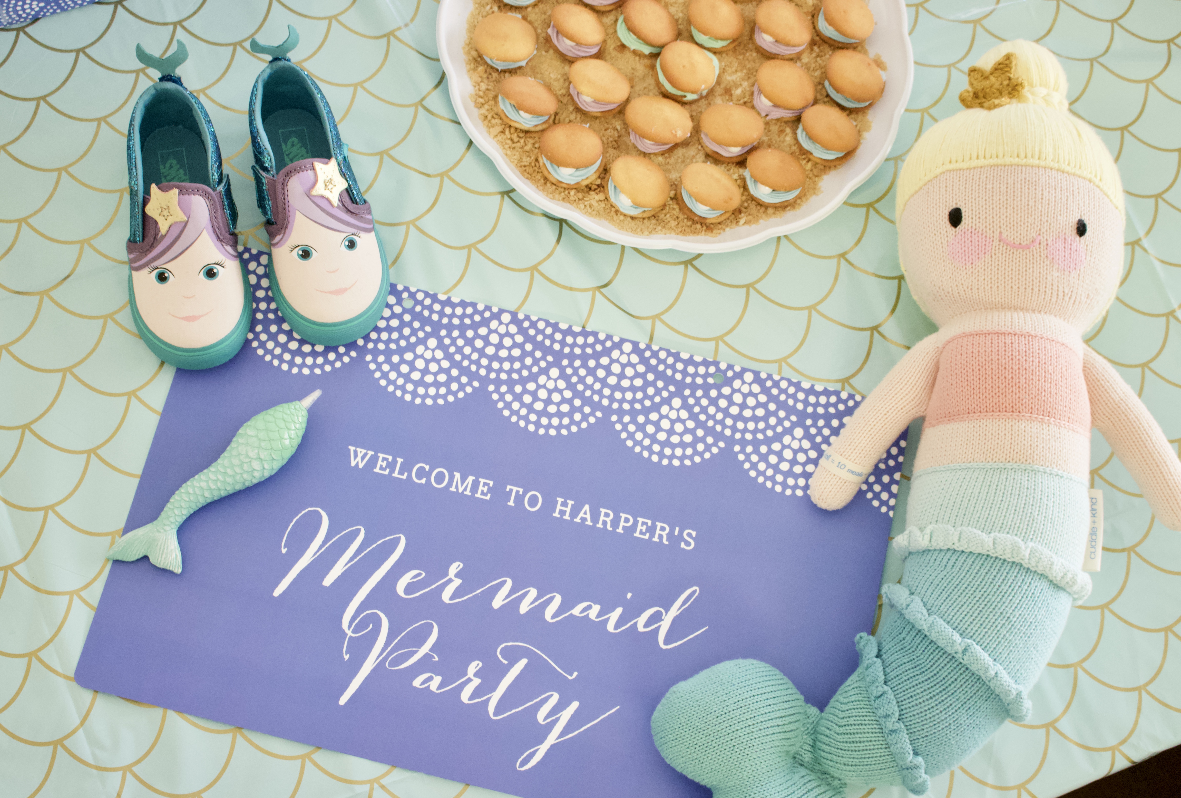 mermaid themed 3rd birthday party #mermaid #mermaidparty #birthdayparty #partydecor