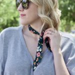 rifle paper co neck scarf #neckscarf #riflepaperco #floral #outfitdetails