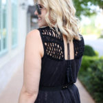 crochet back anthropologie dress #crochet #boho #lbd