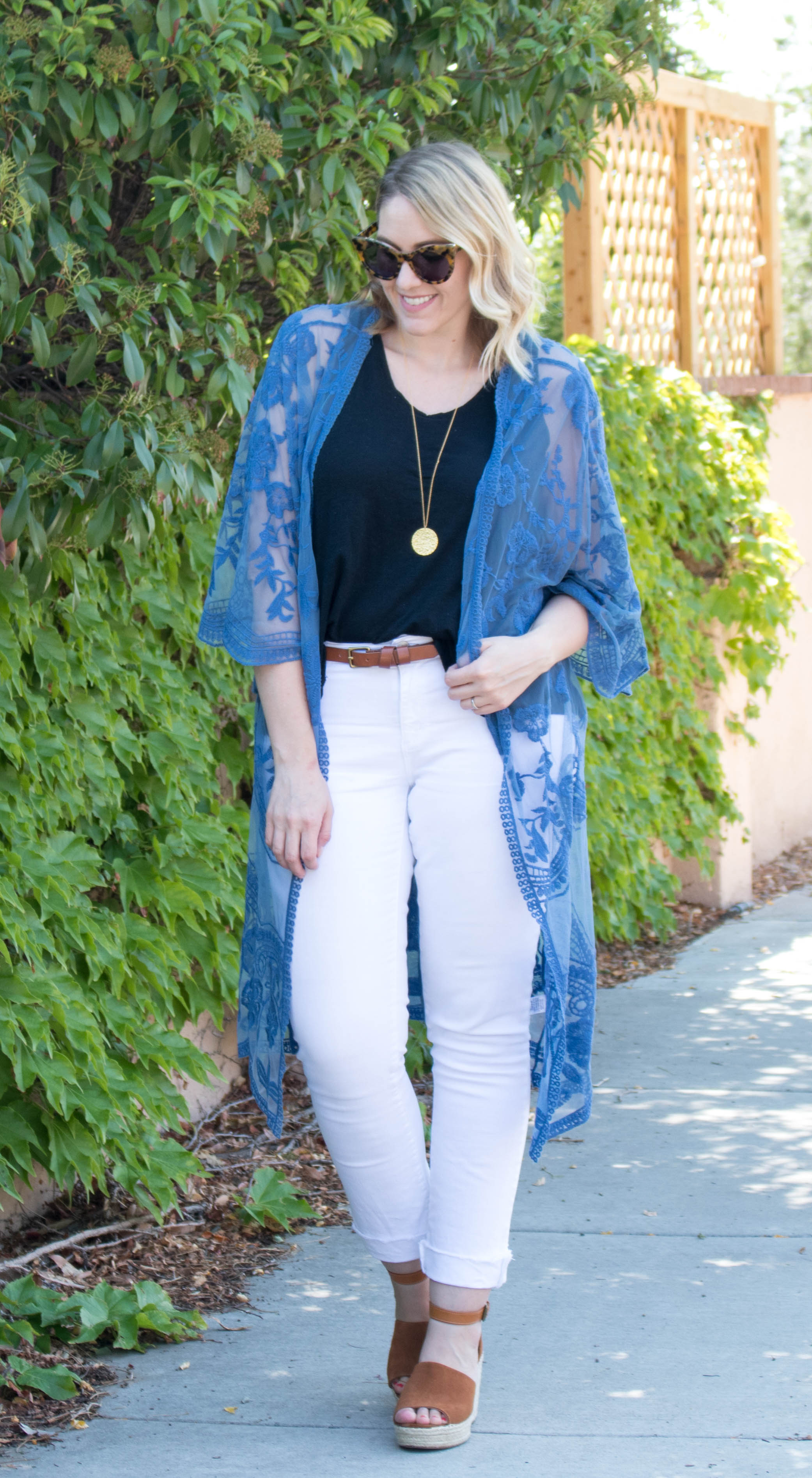 White lace outlet kimono outfit