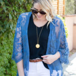 feminine lace kimono pink blush maternity #pinkblush #kimono #summerstyle