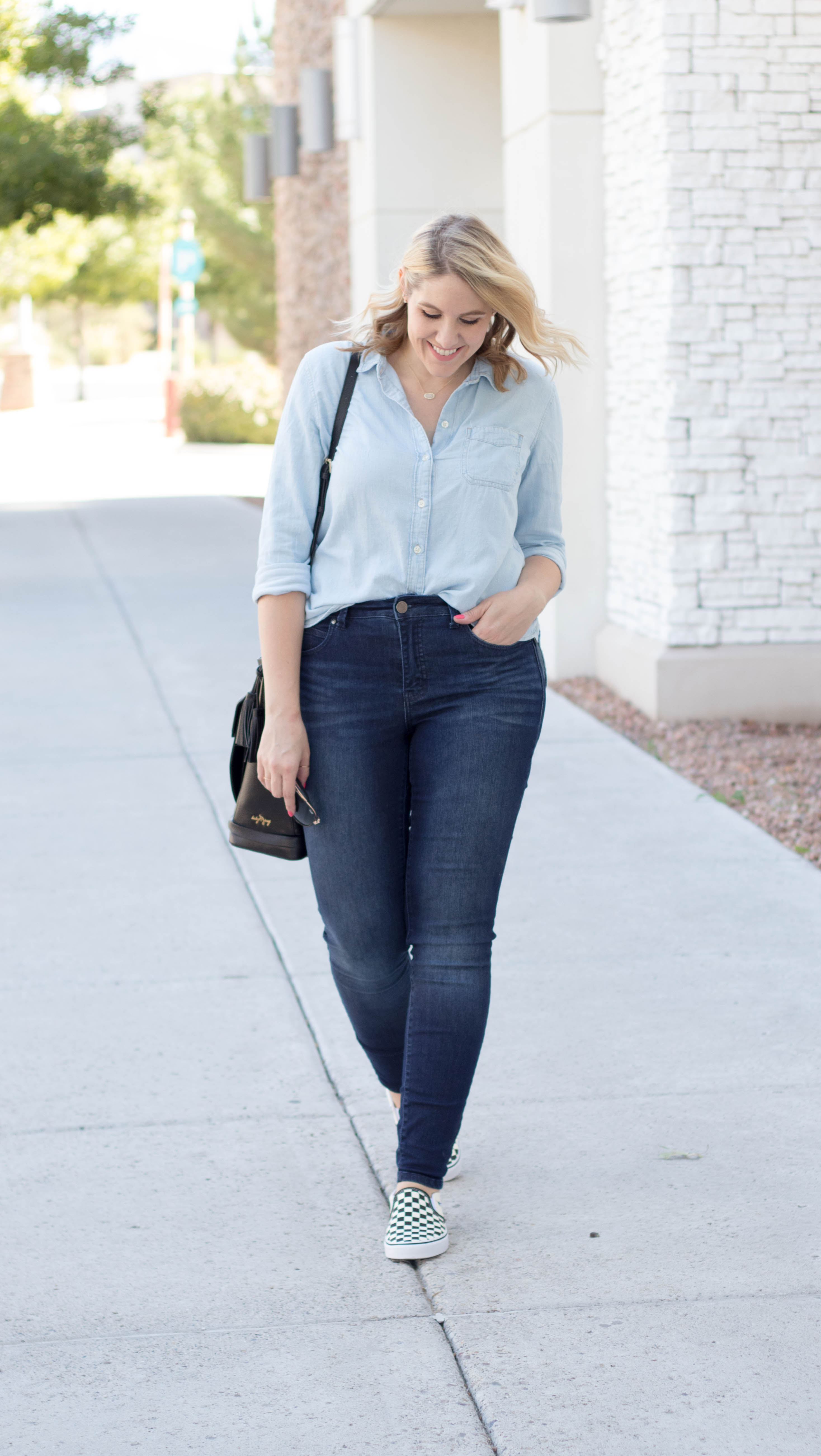 Away From Blue  Aussie Mum Style, Away From The Blue Jeans Rut: Postpartum  Outfits: Denim and Louis Vuitton Speedy Bandouliere