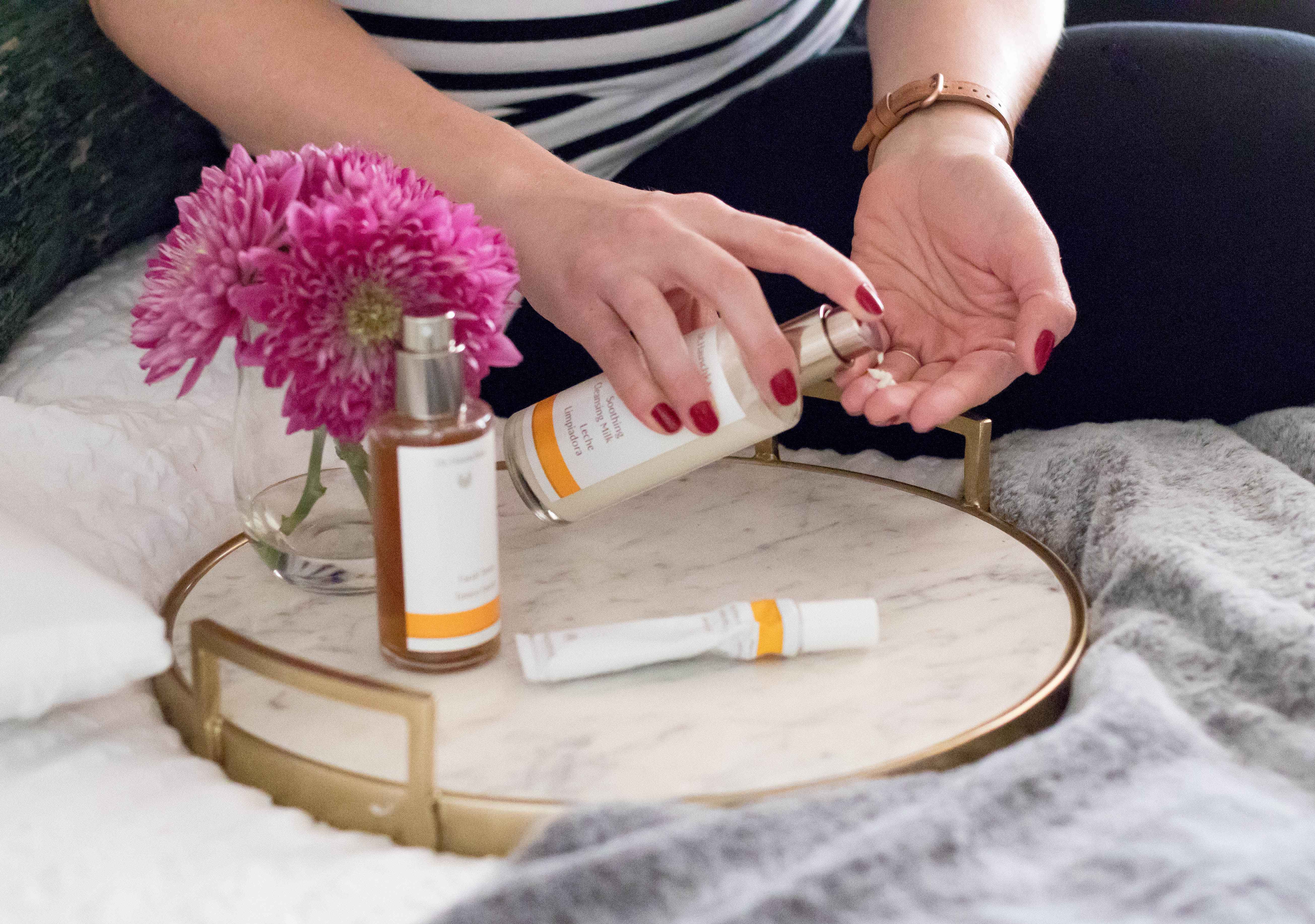 easy nighttime skincare routine dr hauschka #cleanbeauty #skincareroutine #drhauschka