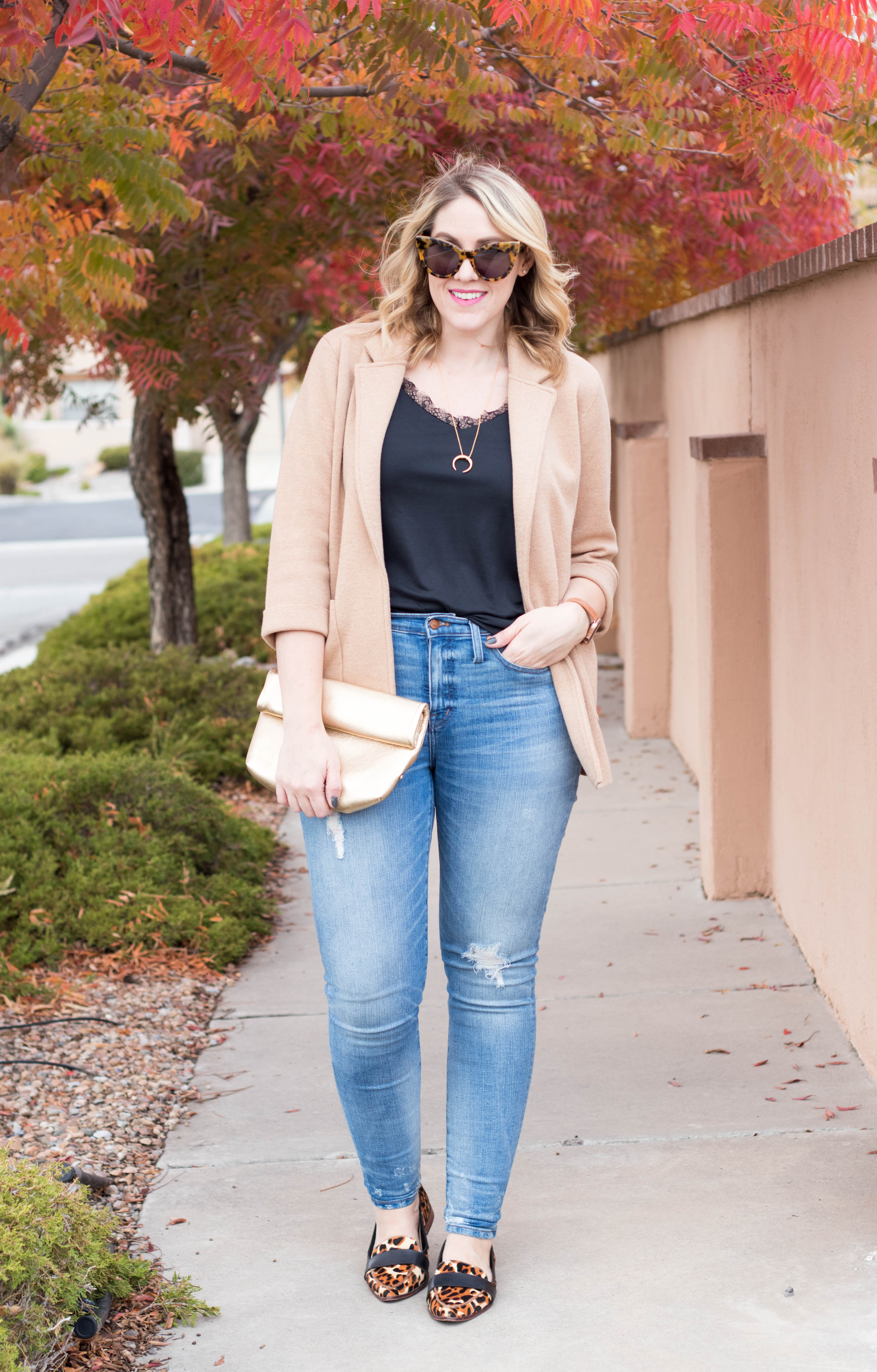 Lace hotsell blazer outfit