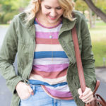 madewell striped whisper tee #madewell #everydaymadewell #gorjana #fallfashion