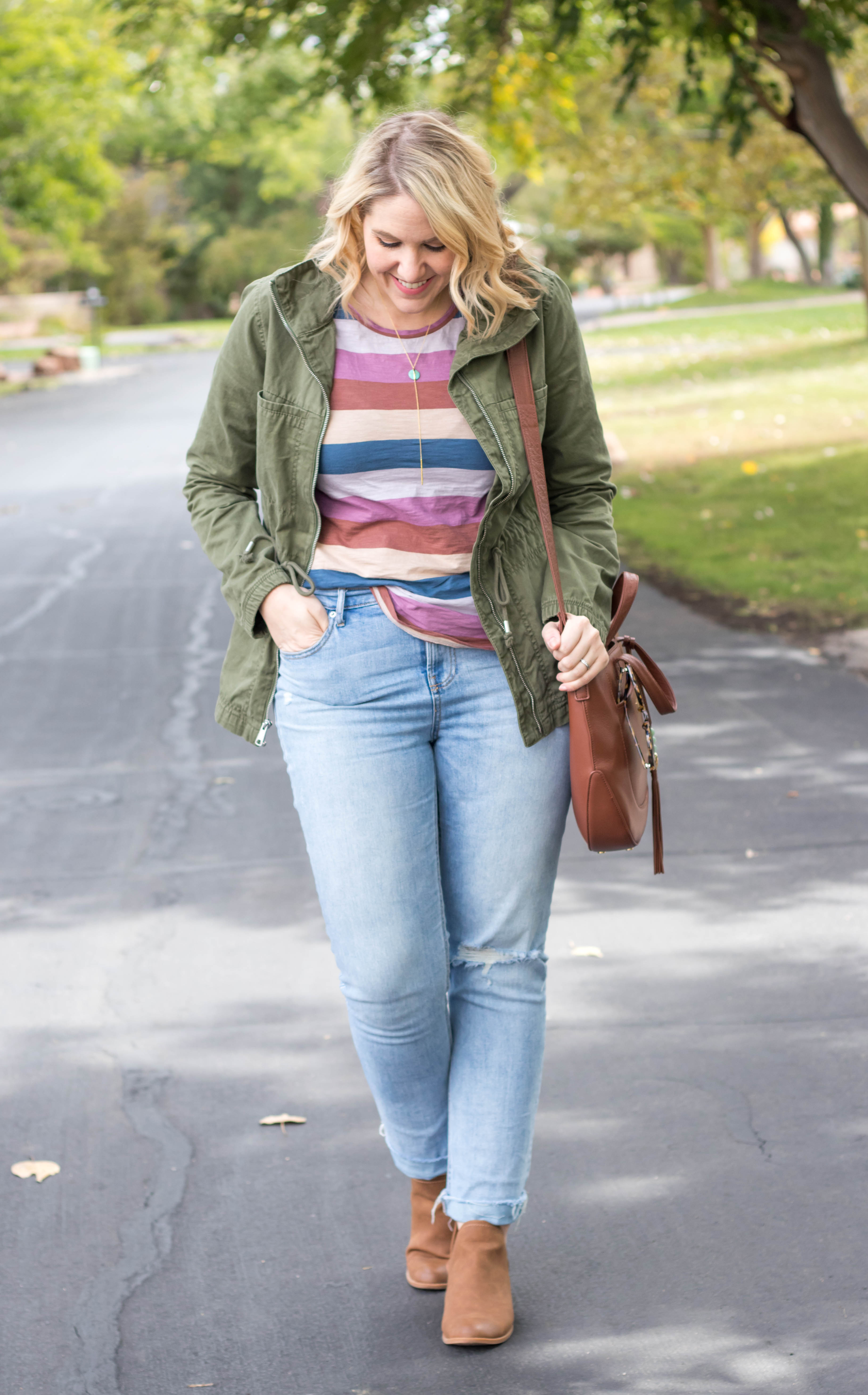 cute fall casual outfit layers #madewell #oldnavystyle #anorakjacket