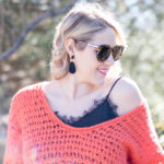 free people chunky sweater lace cami #winterstyle #winterlayers #outfitdetails