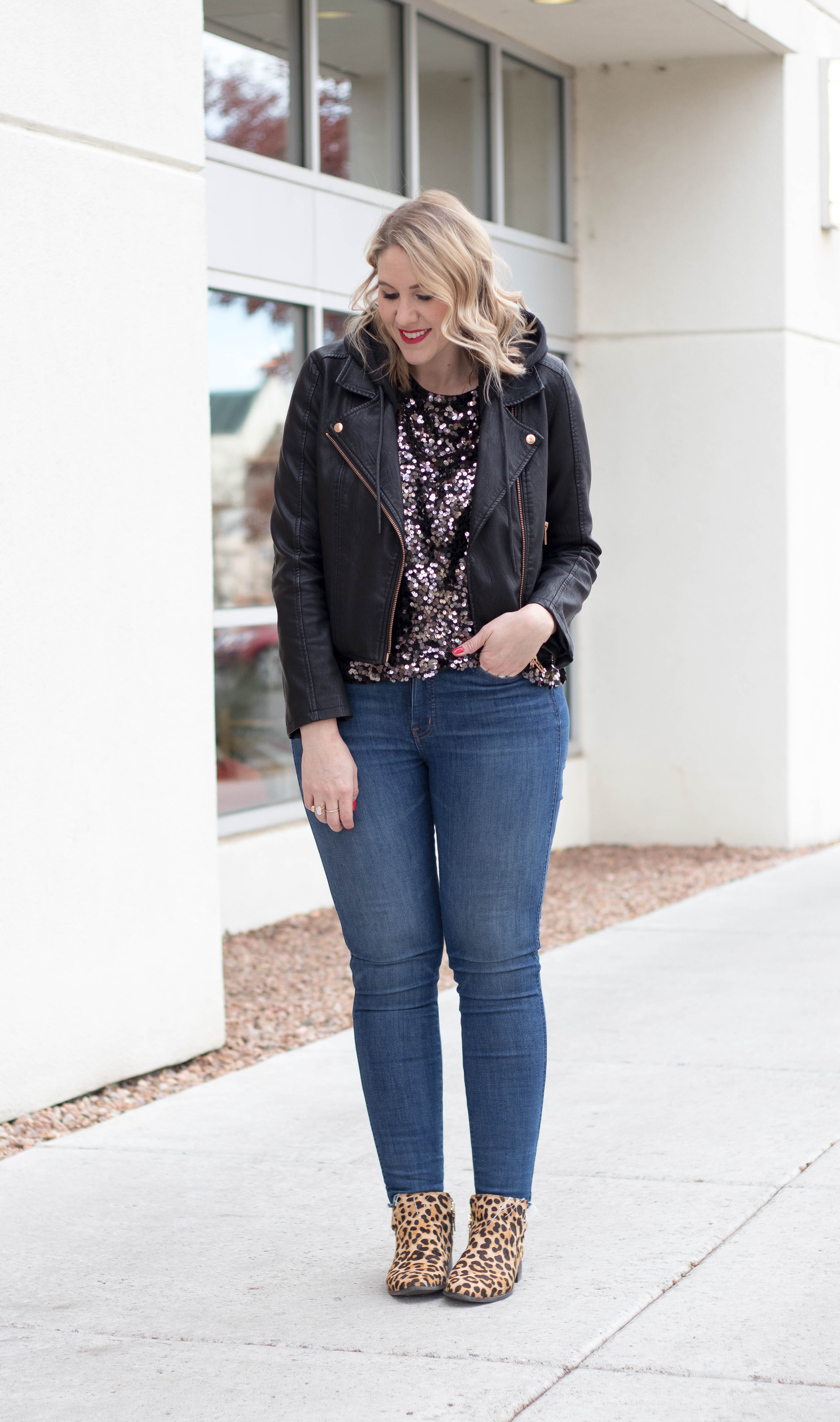 styling leopard booties