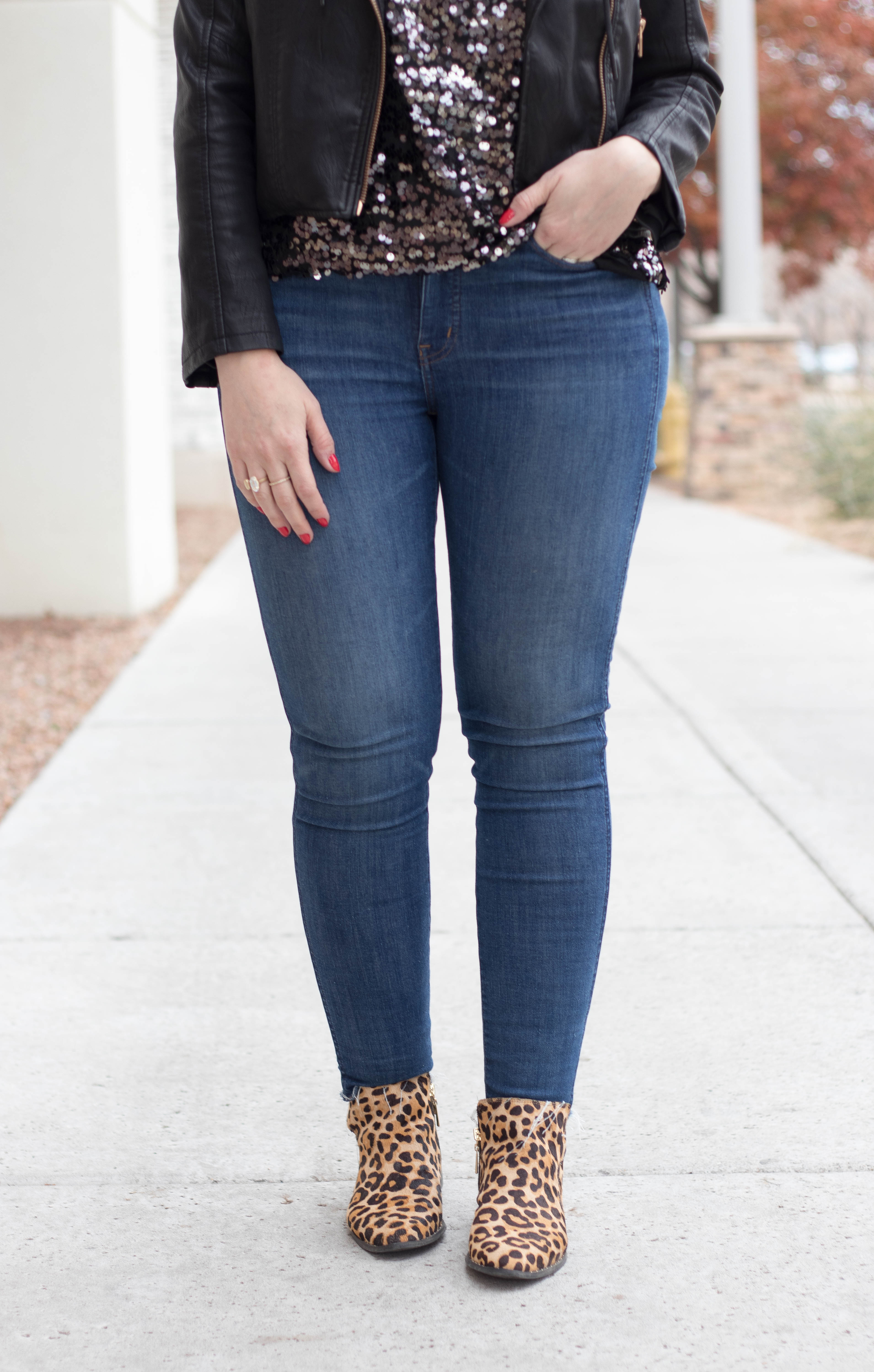 Steven leopard ankle boots #ankleboots #madewelljeans #tallfashion