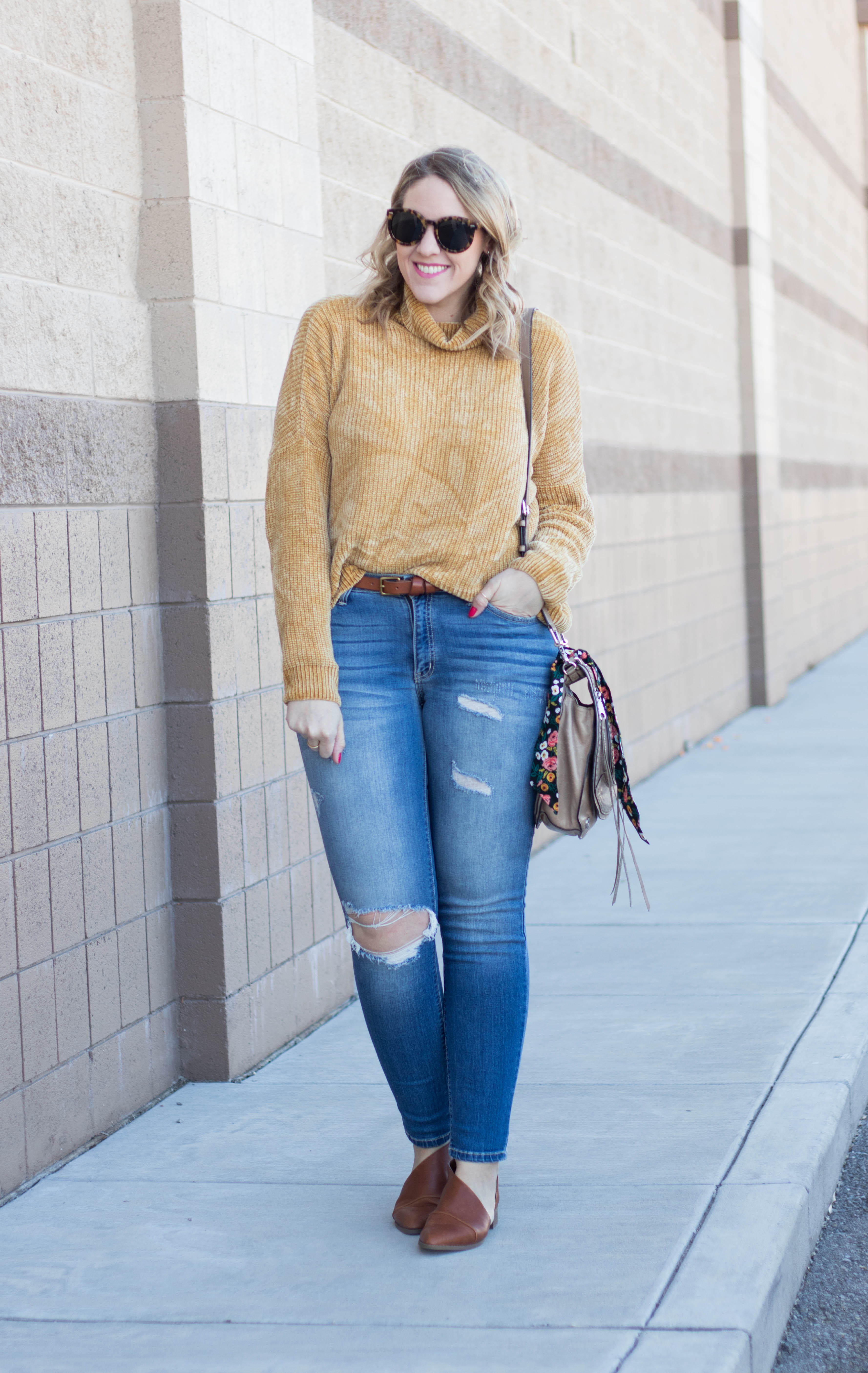 two ways to wear mustard yellow #yellow #winterstyle #bellaellaboutique