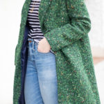 jcrew green tweed coat #jcrew #tweed #winterfashion