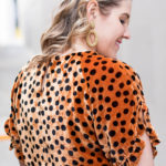 madewell velvet leopard dot top #madewell #leopard #velvet