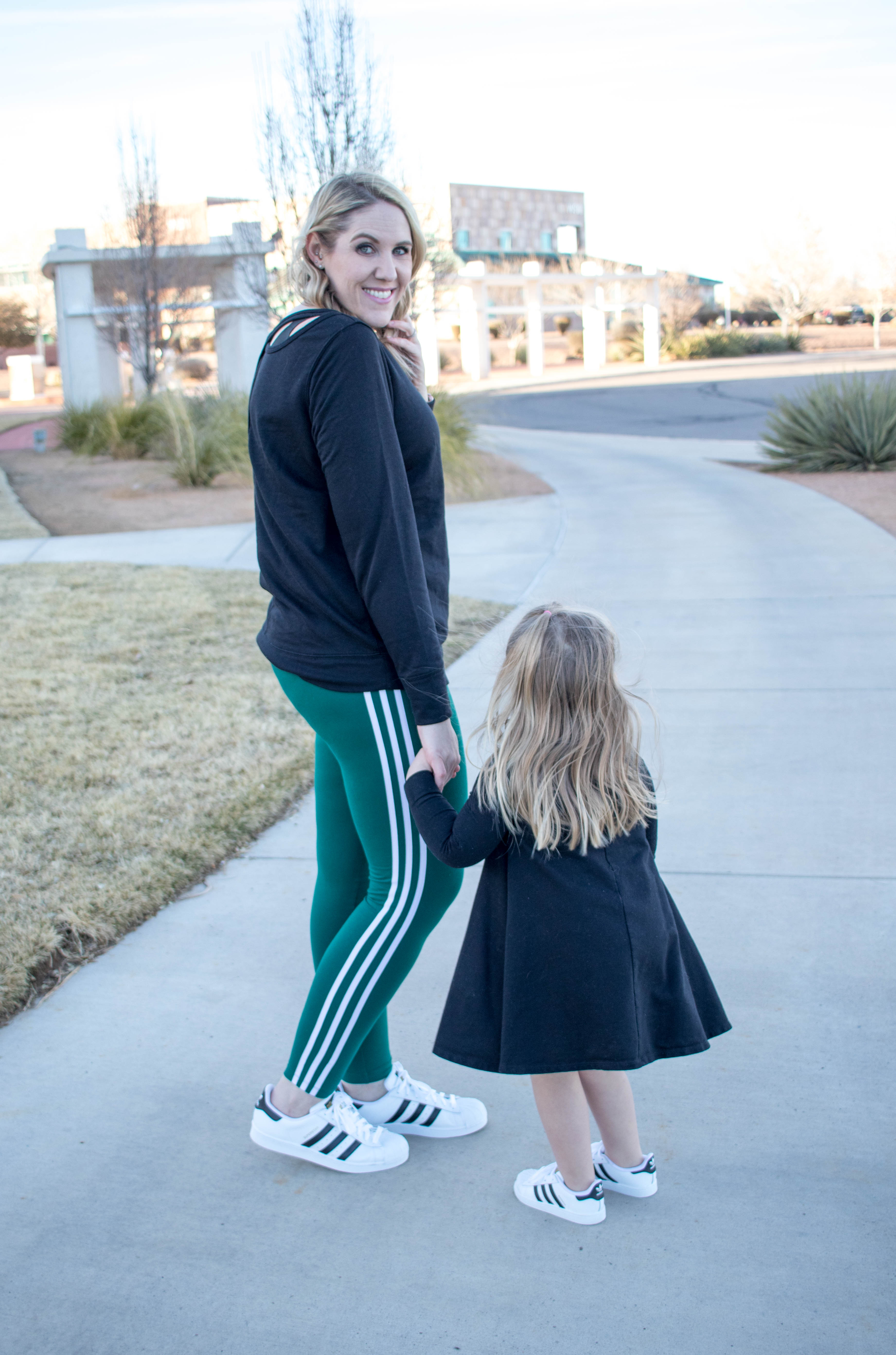 Matching adidas shoes cheap for mom and daughter