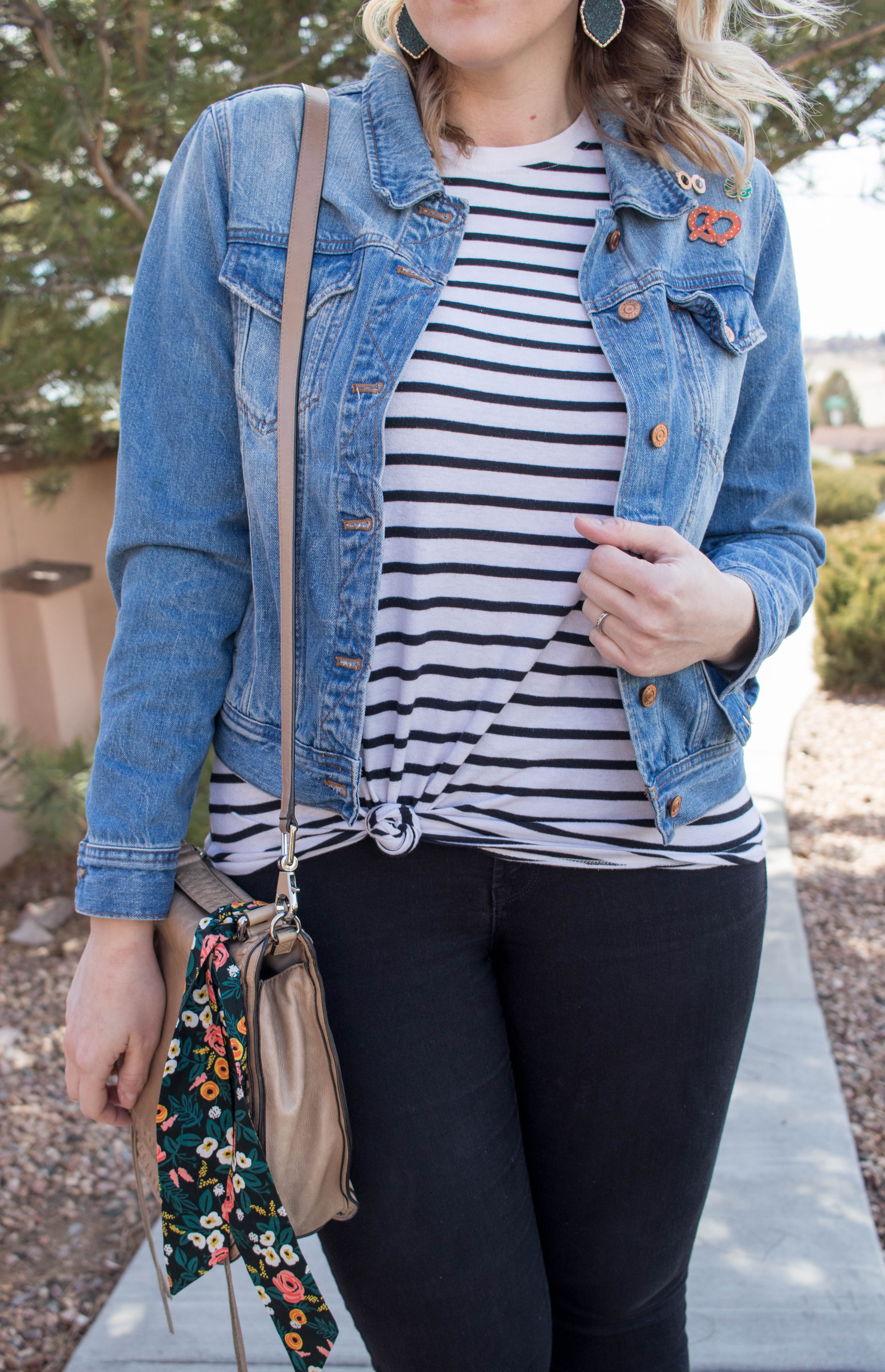 how to style a denim jacket #denimjacket #jcrew #meetmycrew #outfitdetails