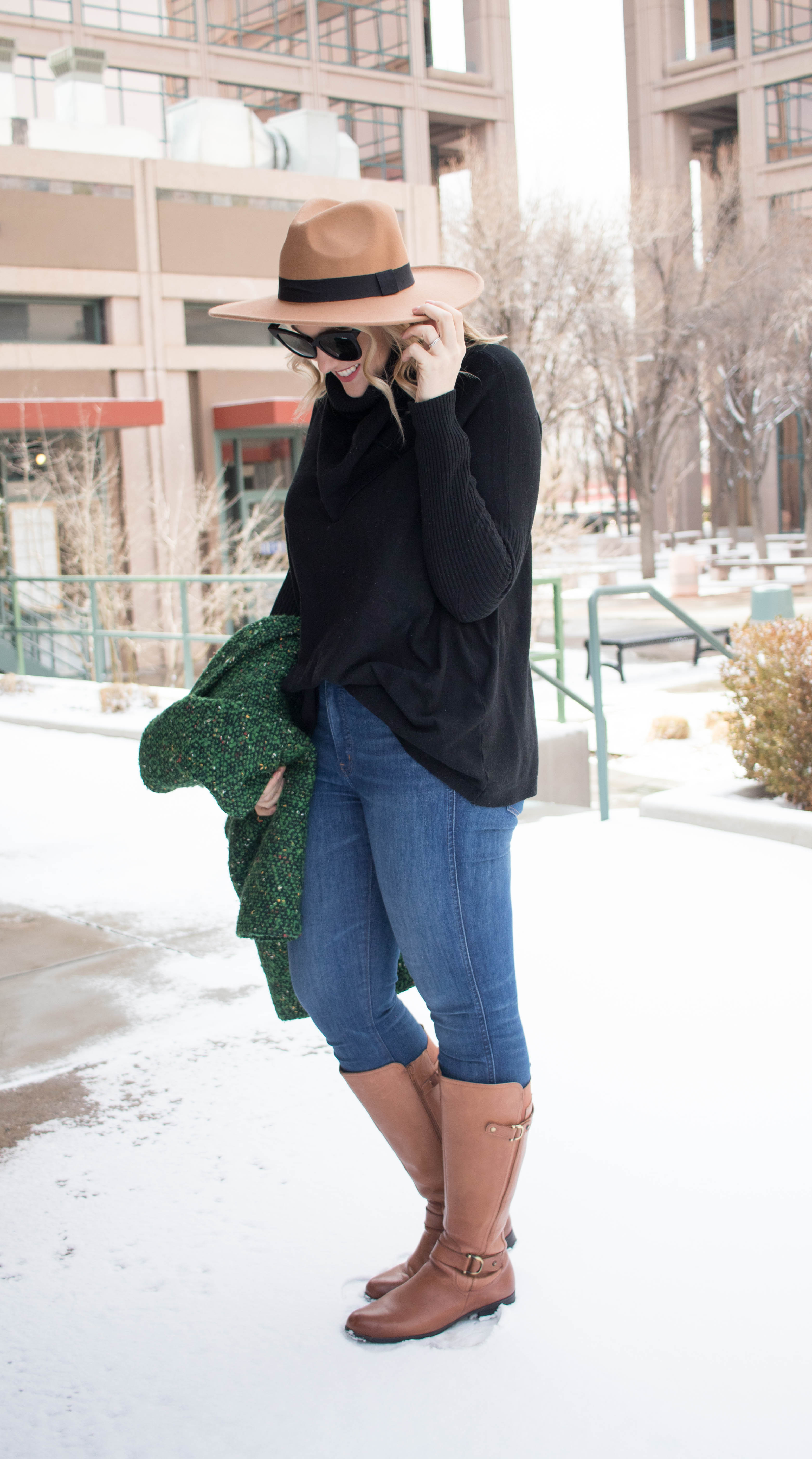 how to style riding boots for winter #winterfashion #ridingboots #tallfashion