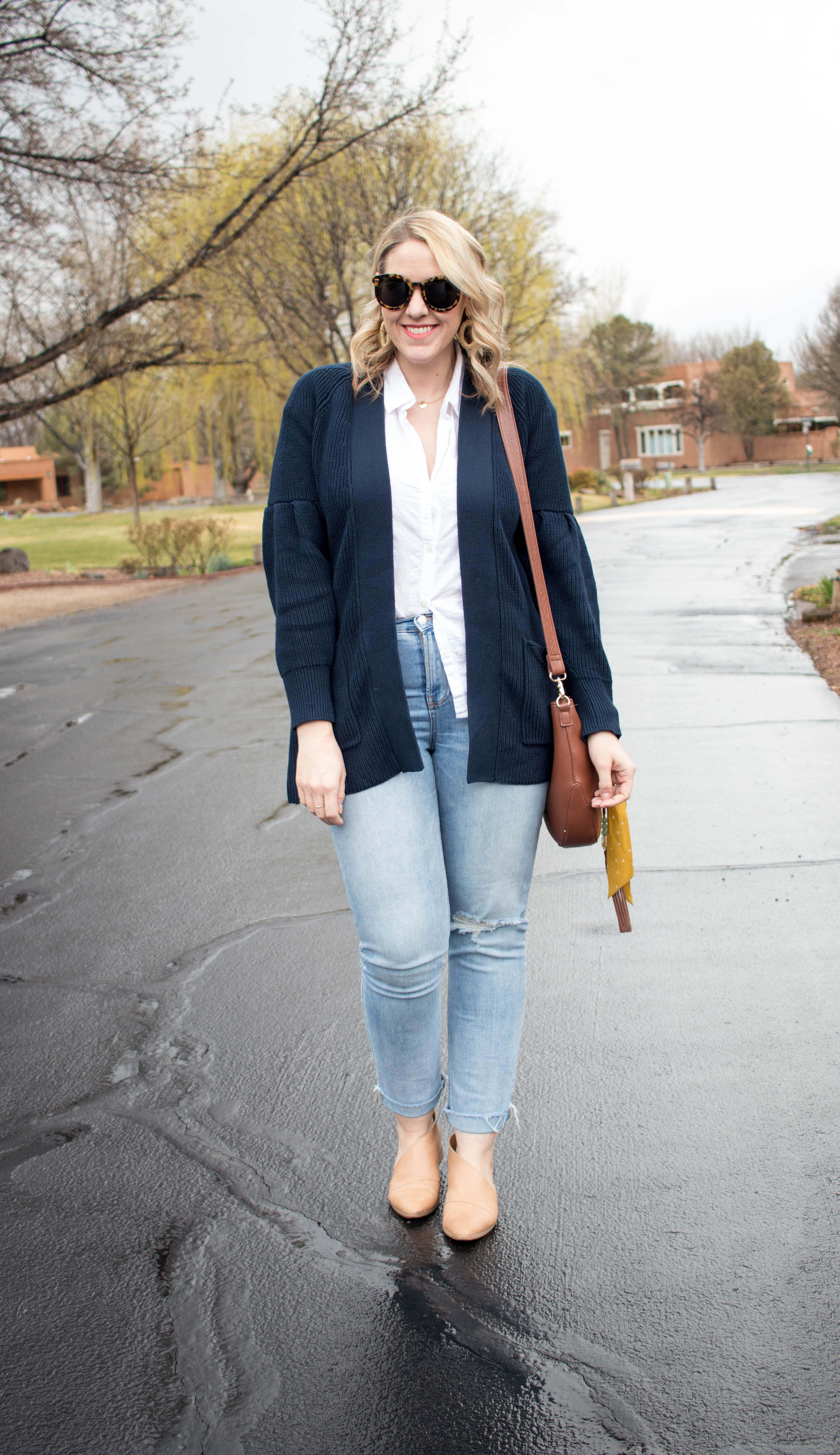 winter to spring layers transitional outfit #springstyle #styleblogger #theweeklystyleedit