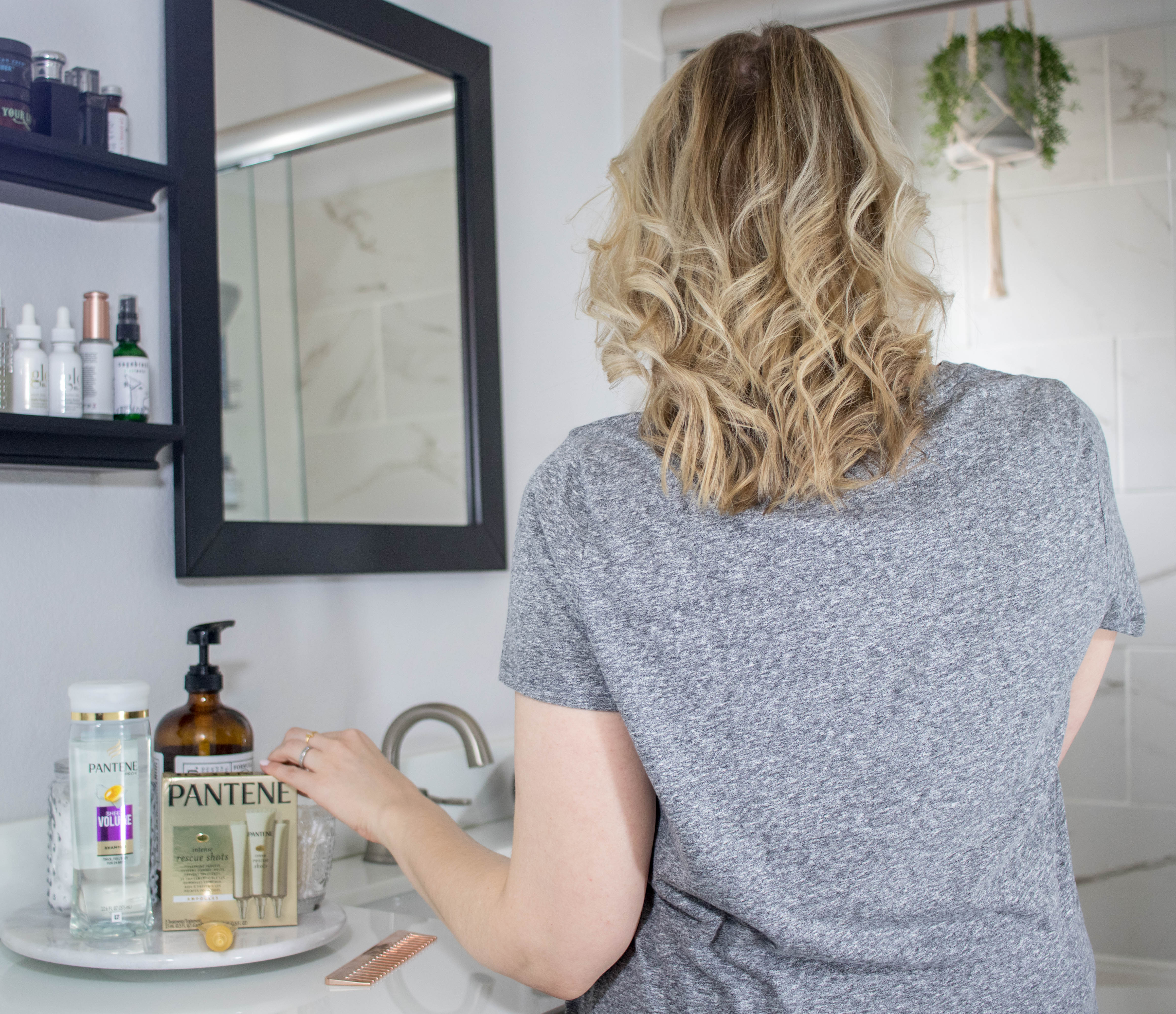 Pantene intense rescue shots review #ad #pantene #haircareroutine