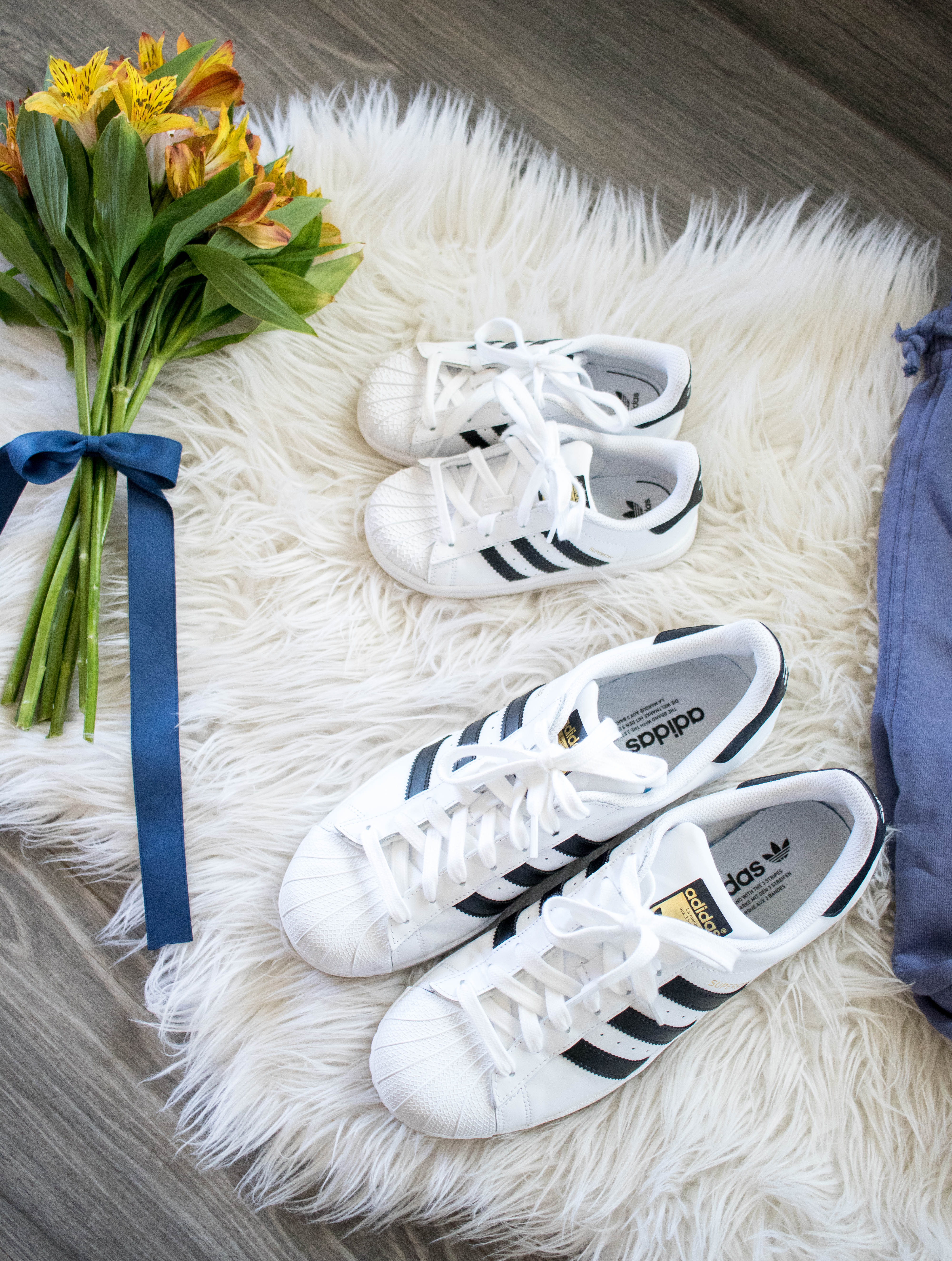 mommy and me Adidas superstar shoes mothers day #mothersday #giftguide #giftideas