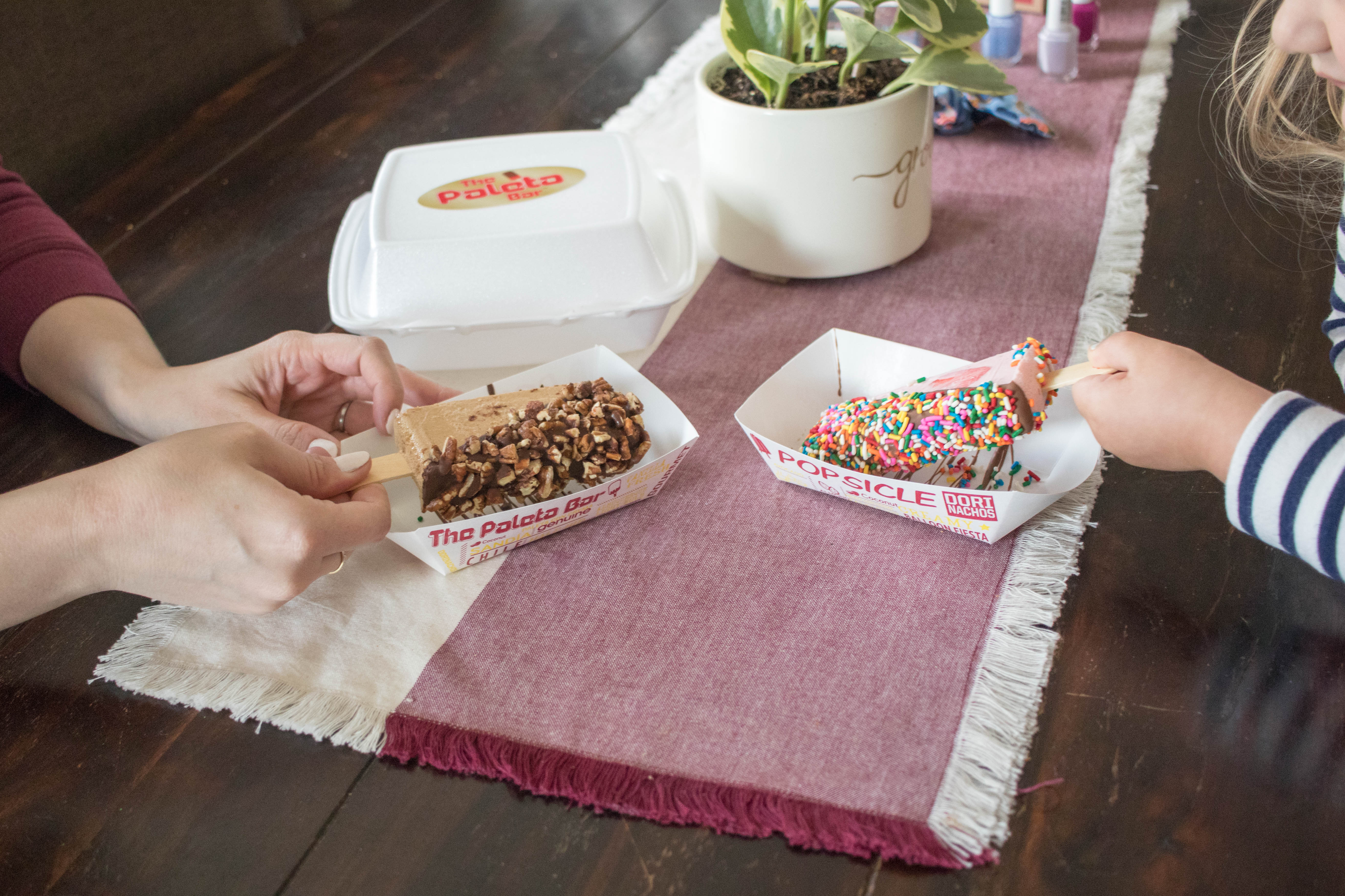 girls night in with toddler daughter #motherhood #toddler #icecream