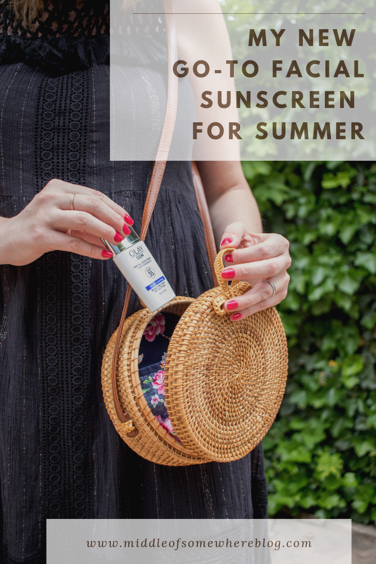 my new go-to facial sunscreen for summer olay sun #olaysun #ad #olay