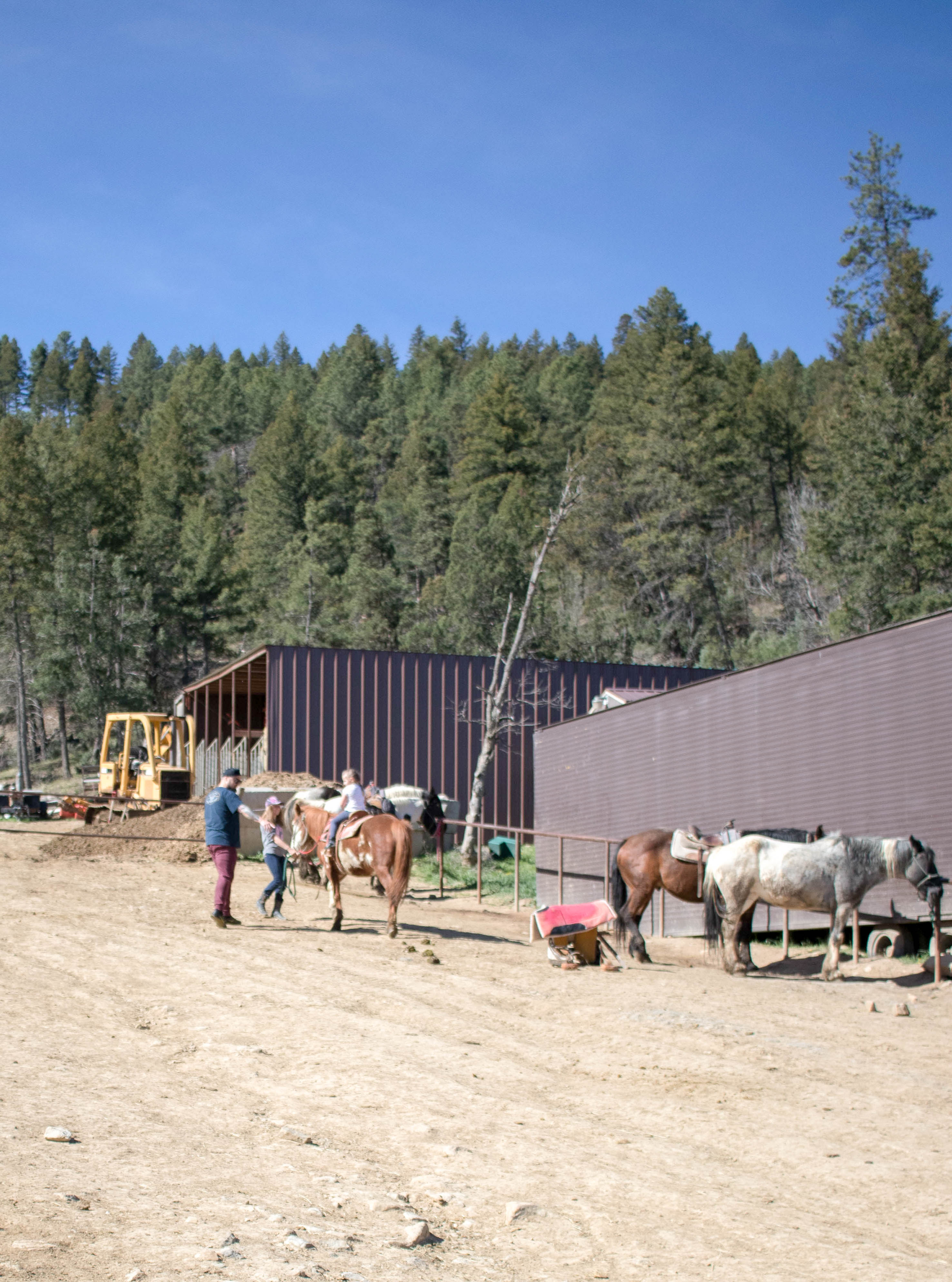 pony ride at grindstone stables #stables #ponyride #ruidoso