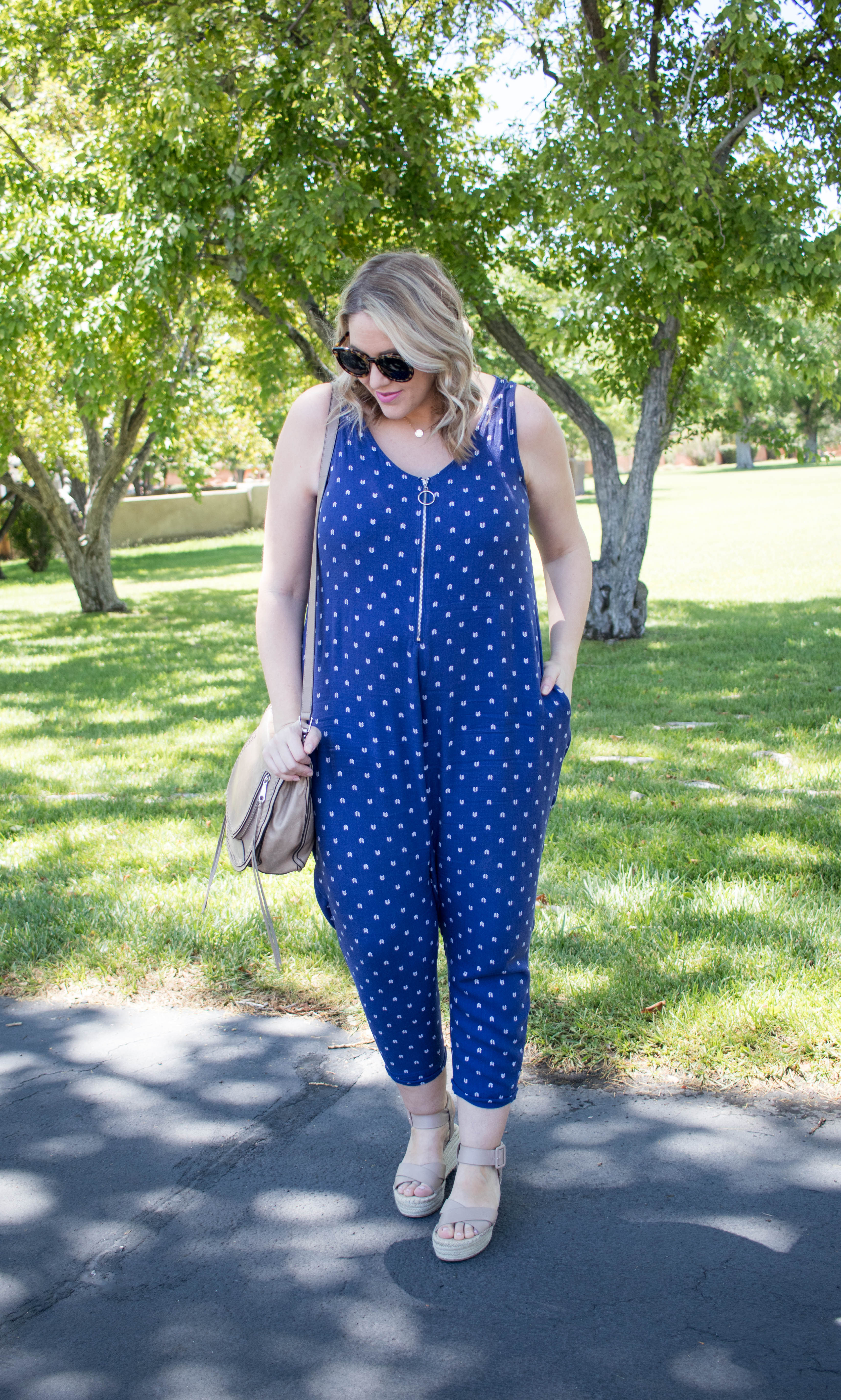 Maternity Jumpsuit - Isabel Maternity by Ingrid & Isabel Blue