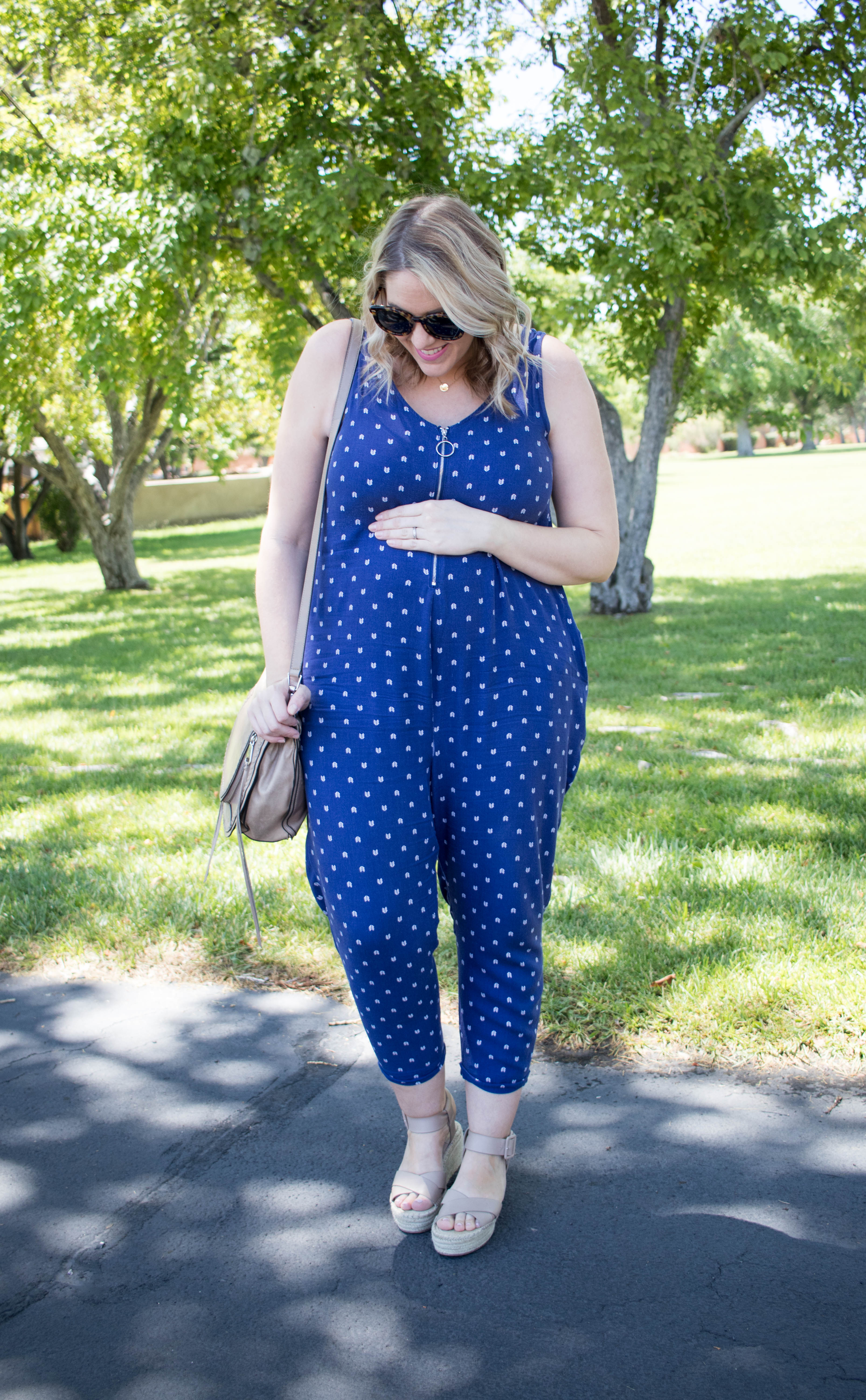 ingrid and isabel maternity jumpsuit #jumpsuit #pregnancystyle #maternityfashion