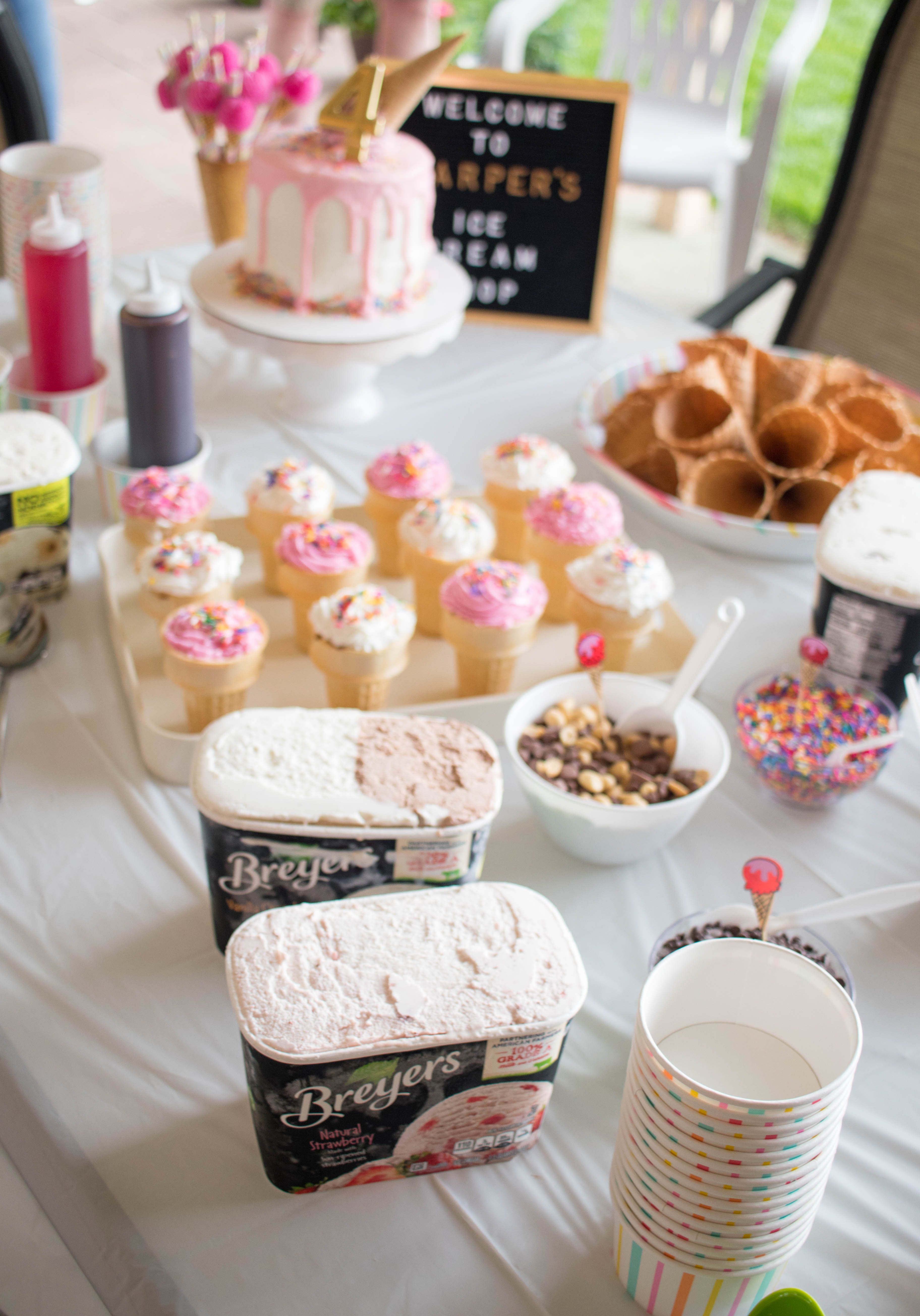 Harper's Ice Cream Themed Birthday Party - Middle of Somewhere