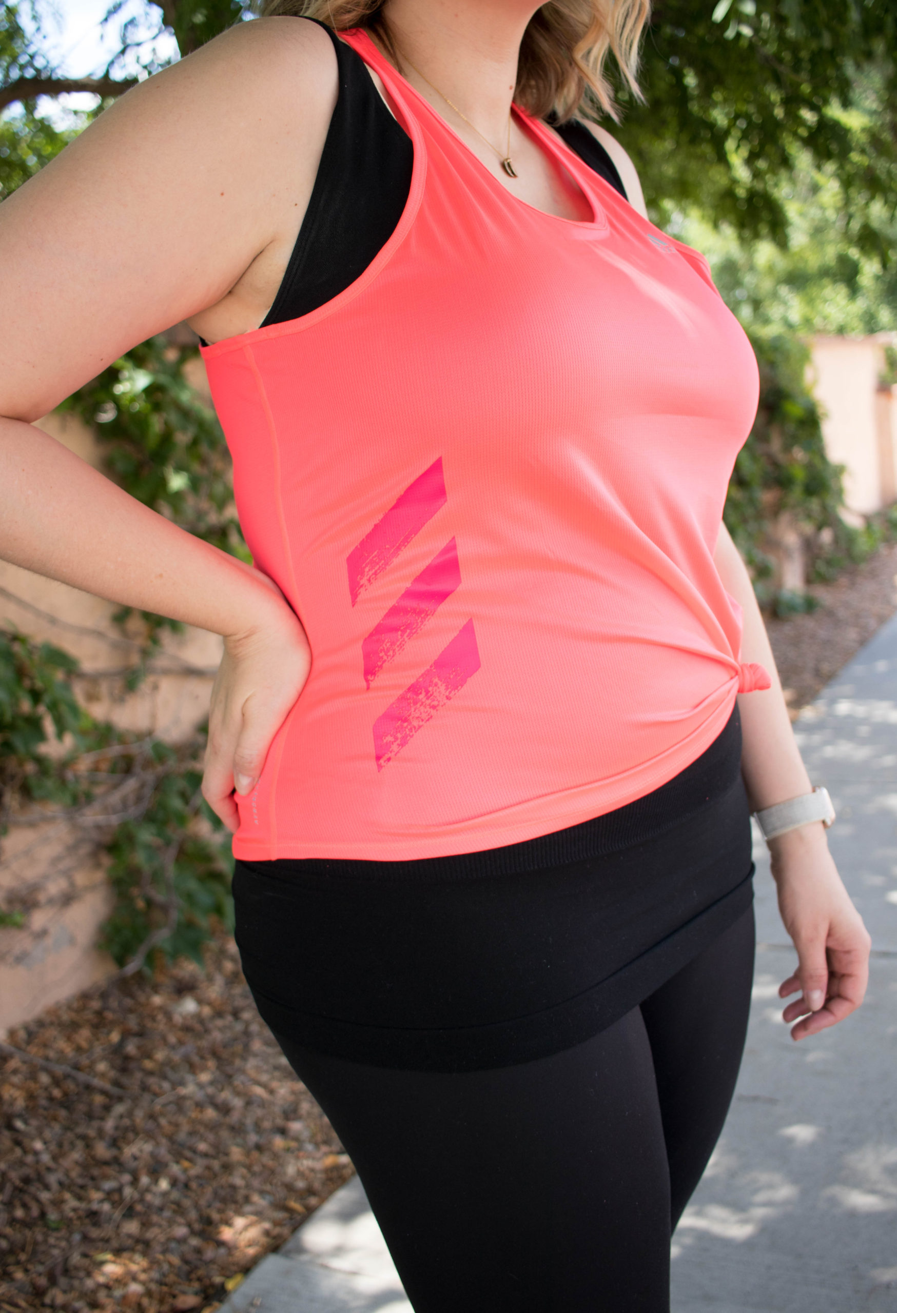 adidas pink running tank top #adidasstyle #adidas #postpartumstyle